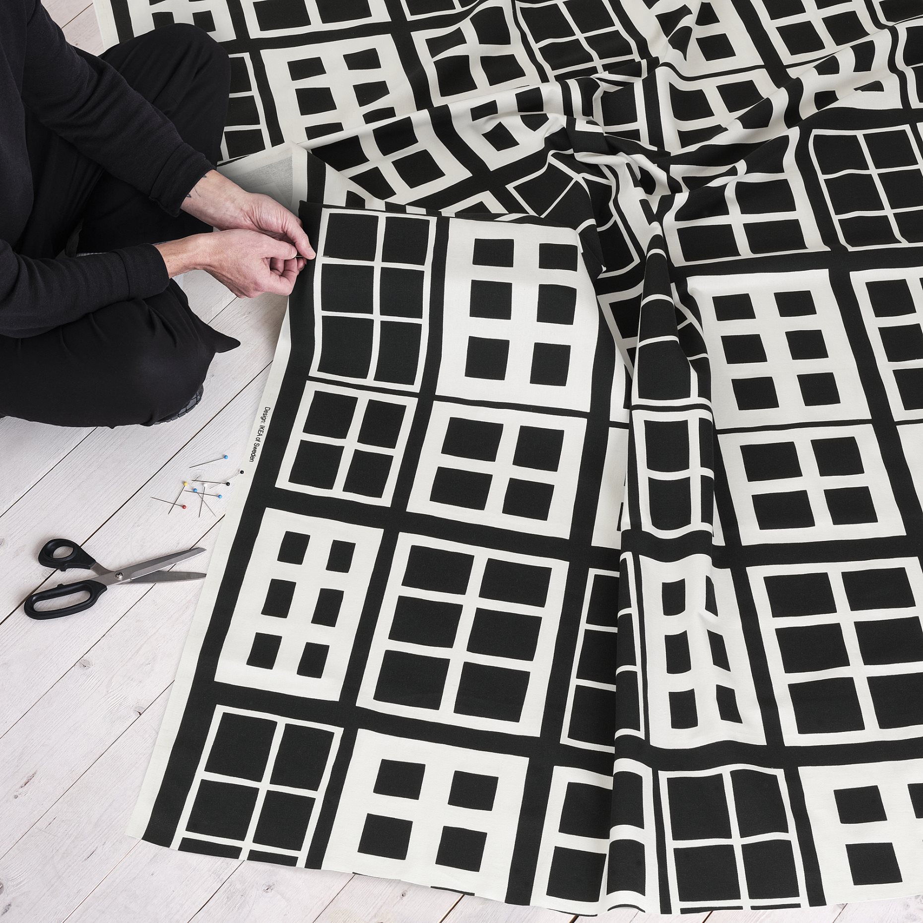 BROKAKLEJA, pre-cut fabric, 150x300 cm, 306.081.48