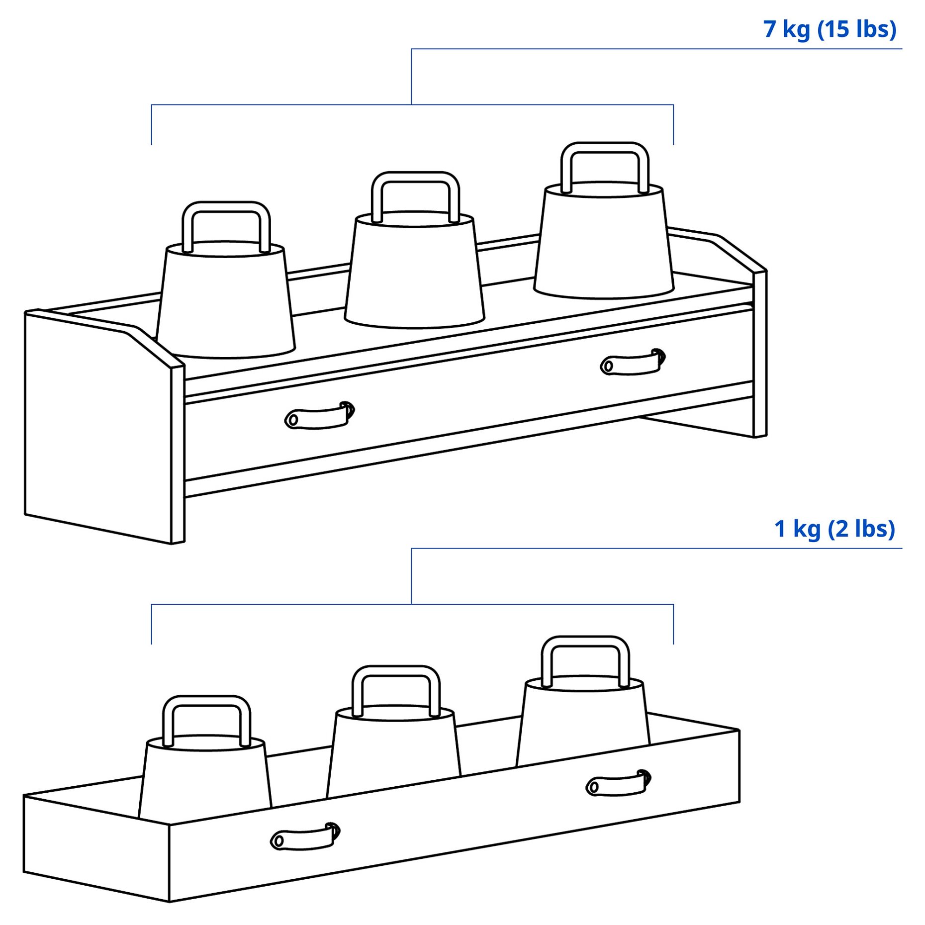 BRYTNING, add-on unit, 73x19x18 cm, 306.097.46
