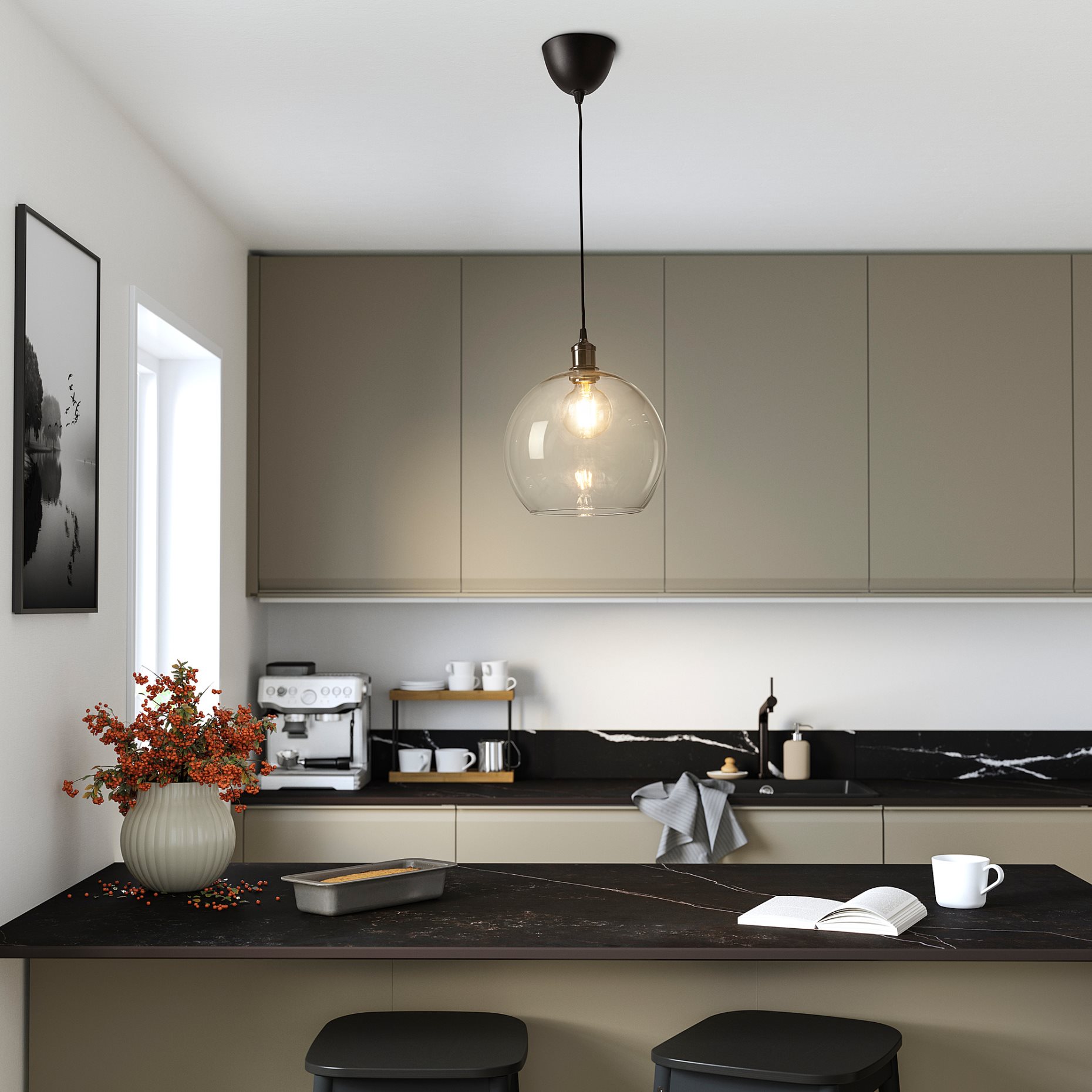 KAJPLATS, έξυπνος λαμπτήρας LED E27 806 lumen, 95 mm, 306.114.81