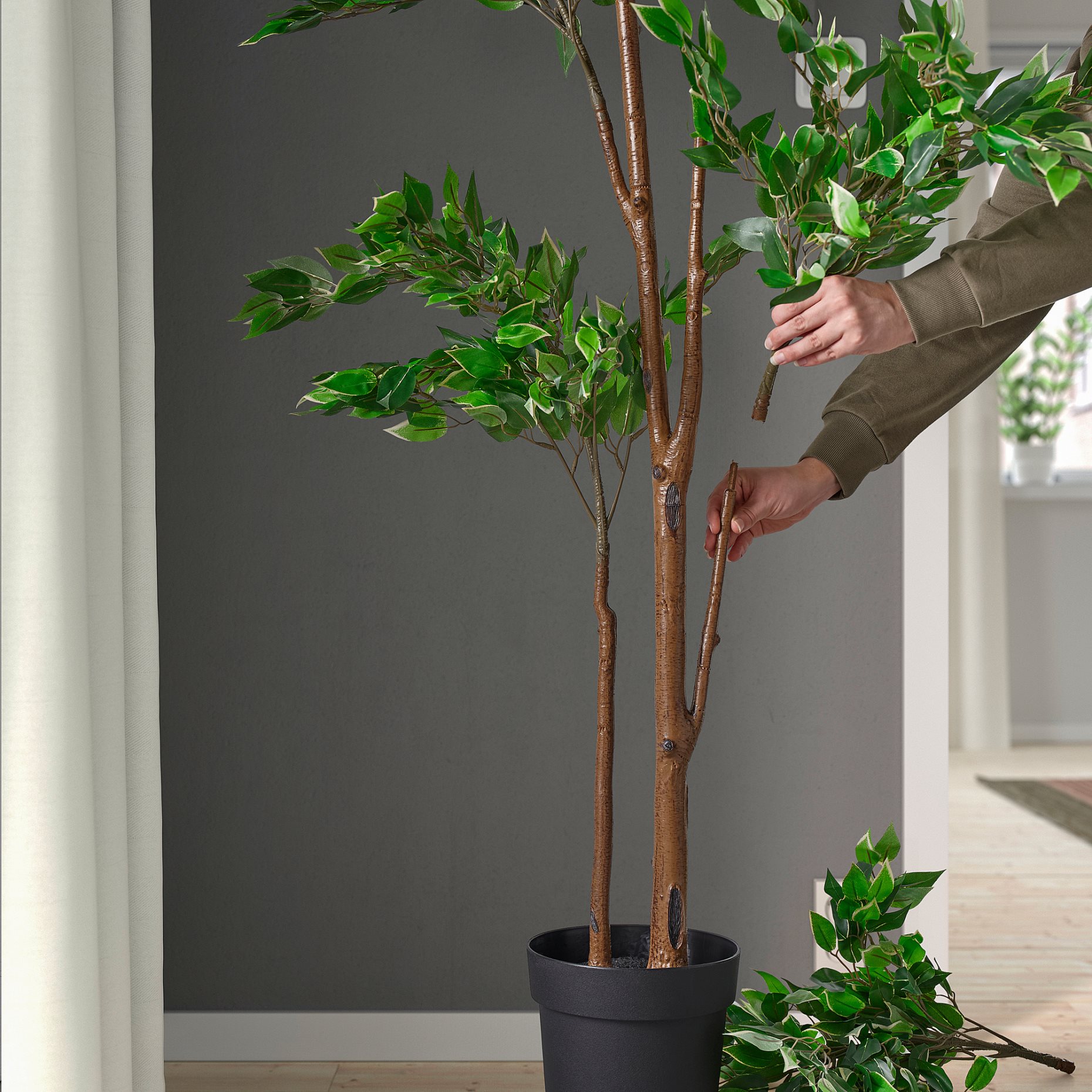 FEJKA, artificial potted plant in/outdoor/Weeping fig, 21 cm, 306.152.76