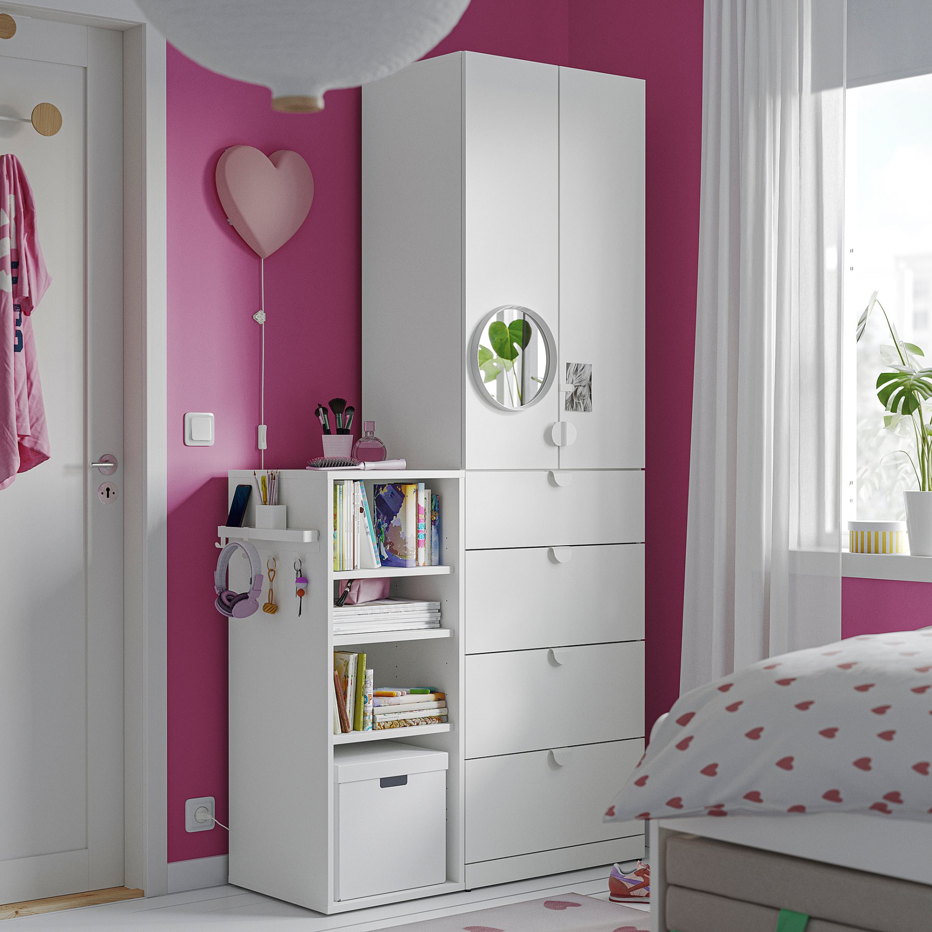 ALTARLIDEN, hook rack with storage, 306.187.36