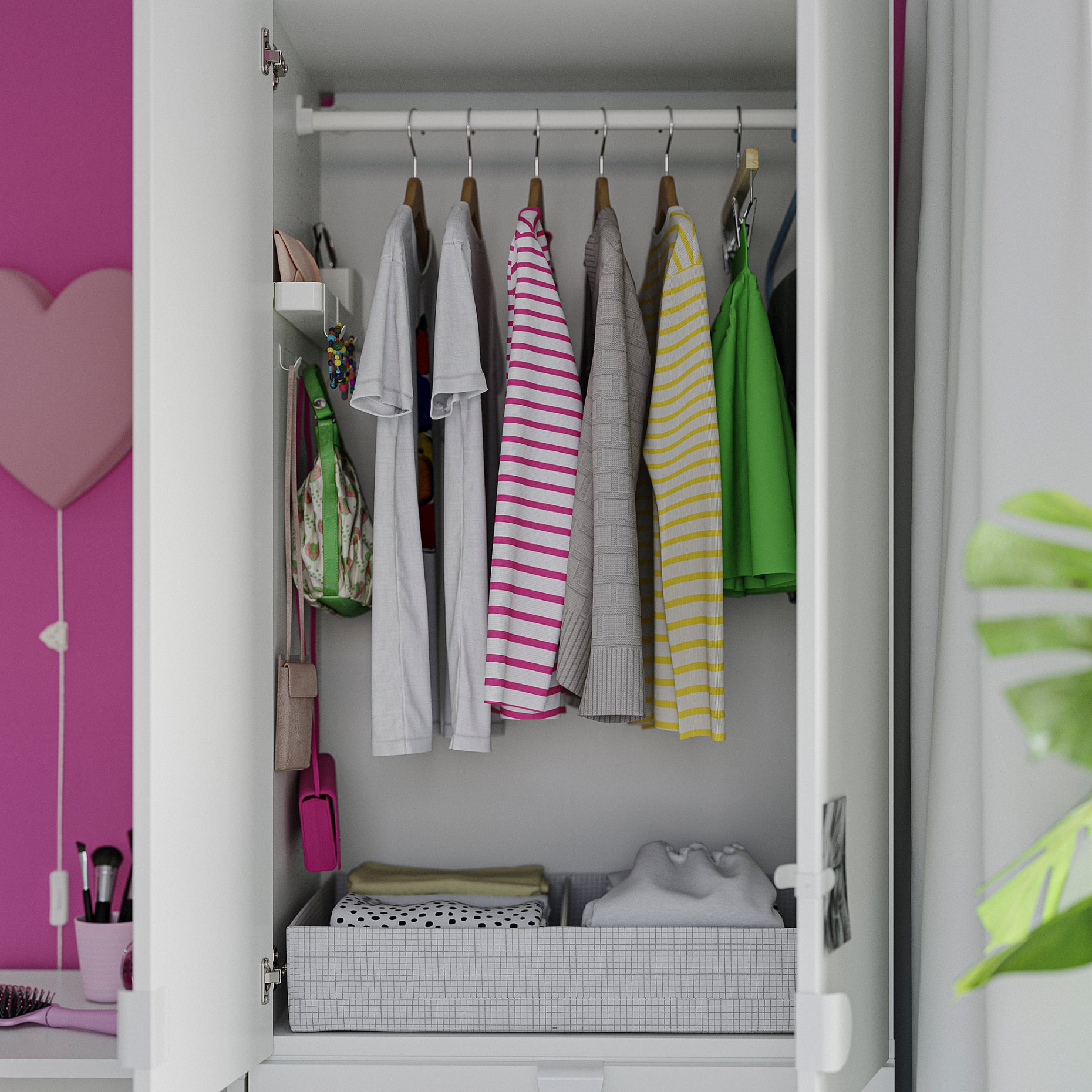 ALTARLIDEN, hook rack with storage, 306.187.36