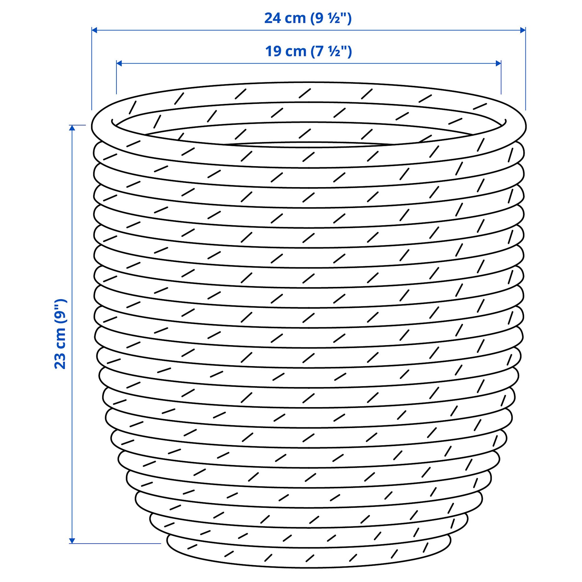 SANDÖDLA, plant pot, 19 cm, 306.330.63