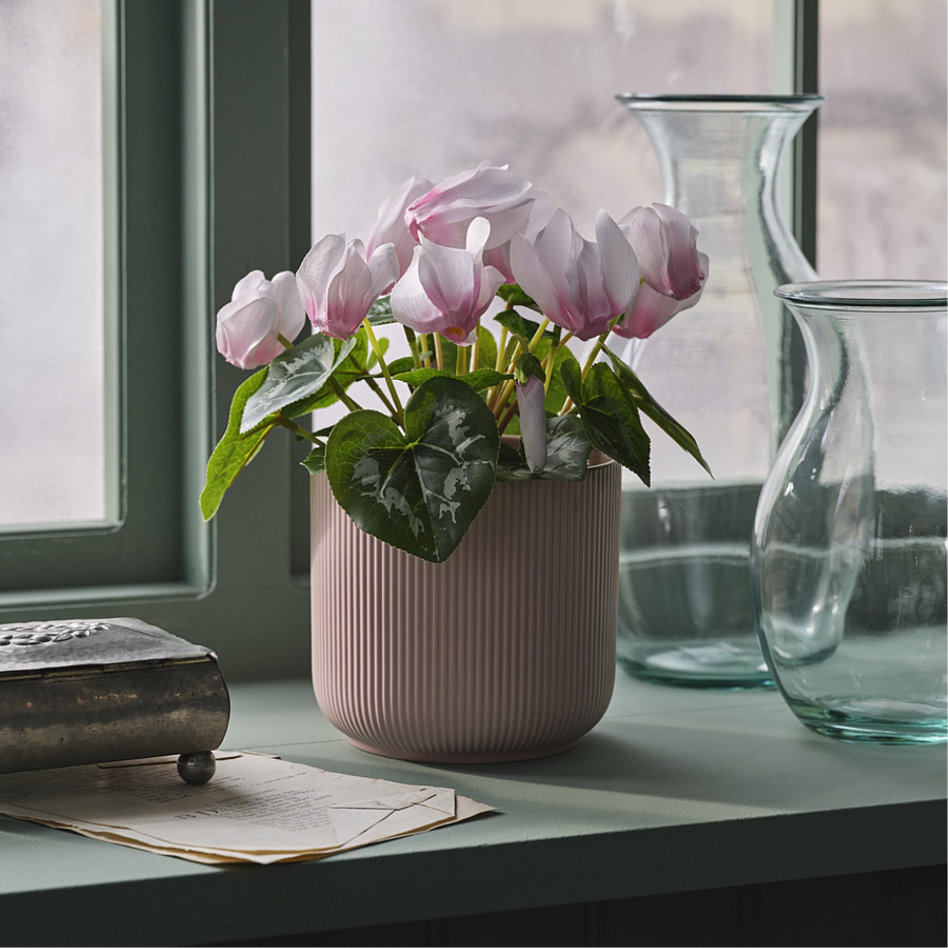 FEJKA, artificial potted plant in/outdoor/Alpine violet, 12 cm, 306.373.20