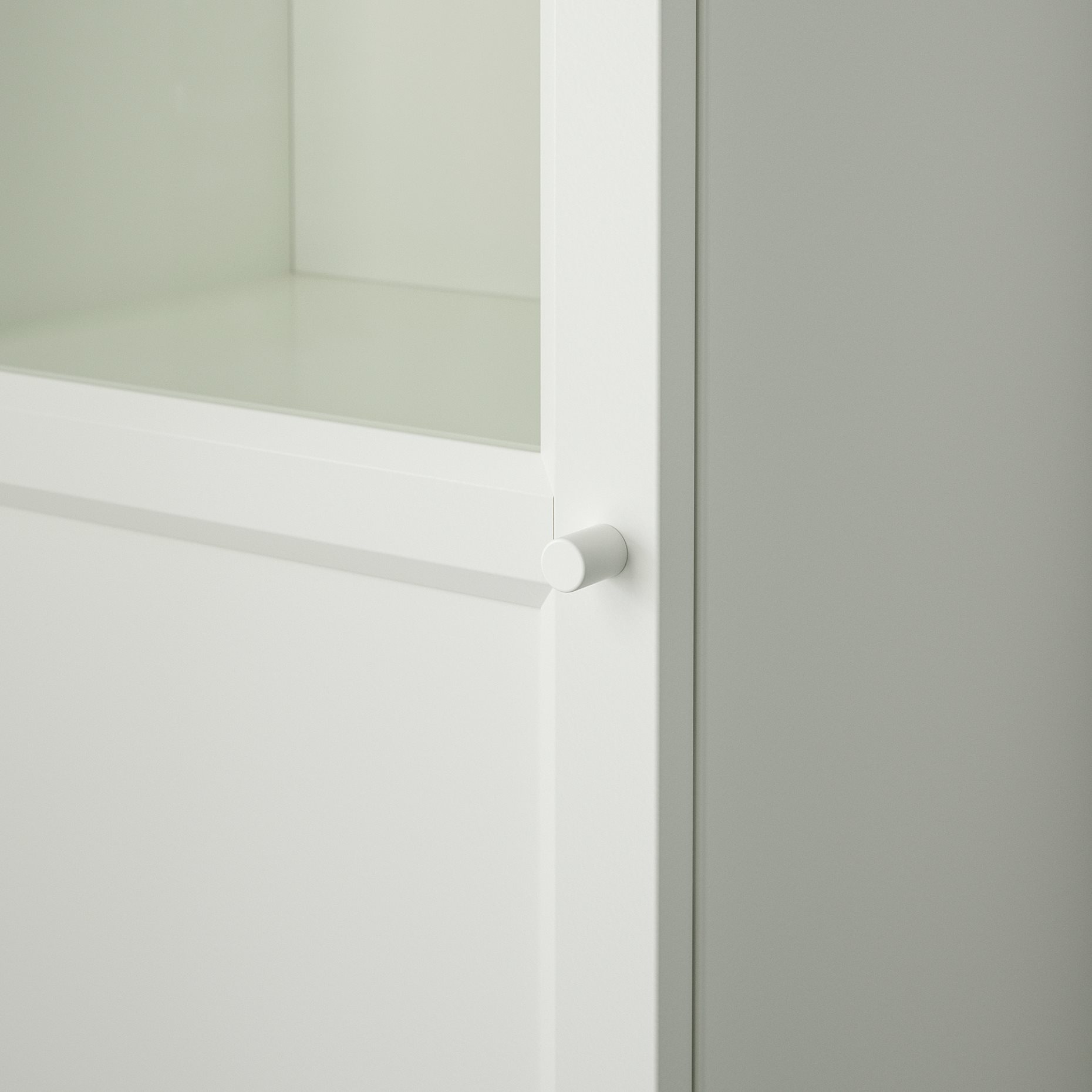 BILLY/OXBERG, bookcase combination with panel/glass doors, 40x30x202 cm, 392.874.21
