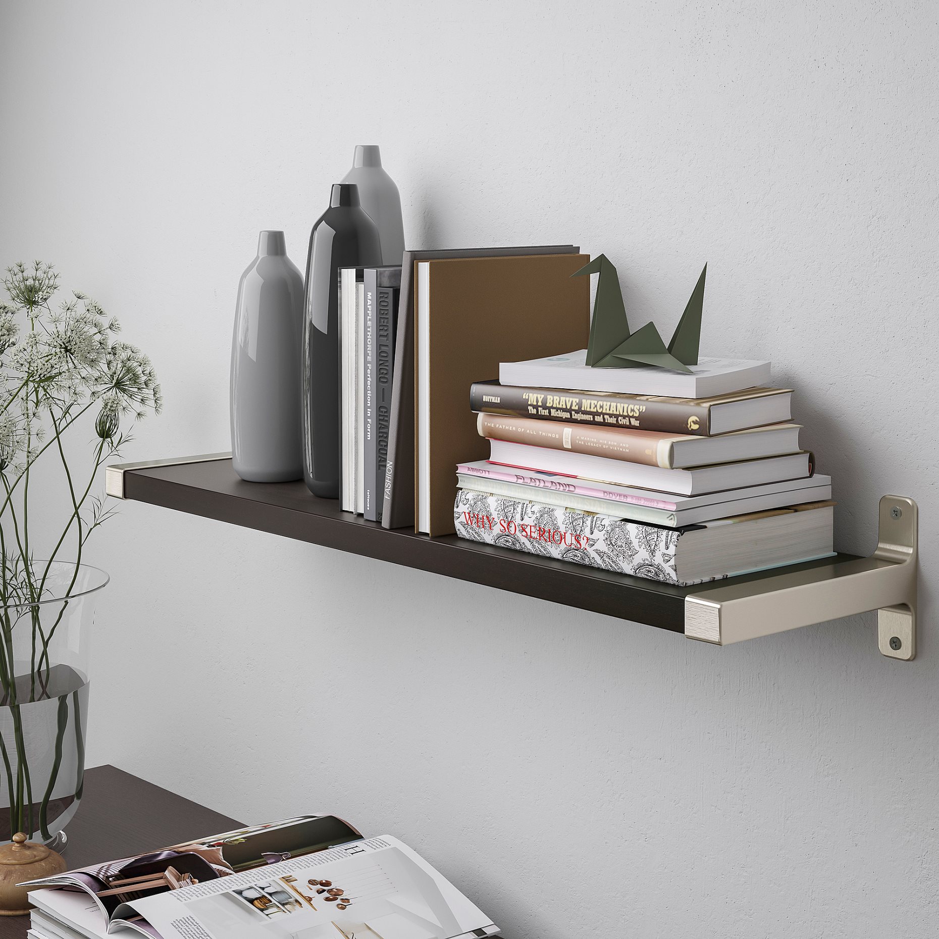 BERGSHULT/GRANHULT, wall shelf, 80x20 cm, 392.908.19