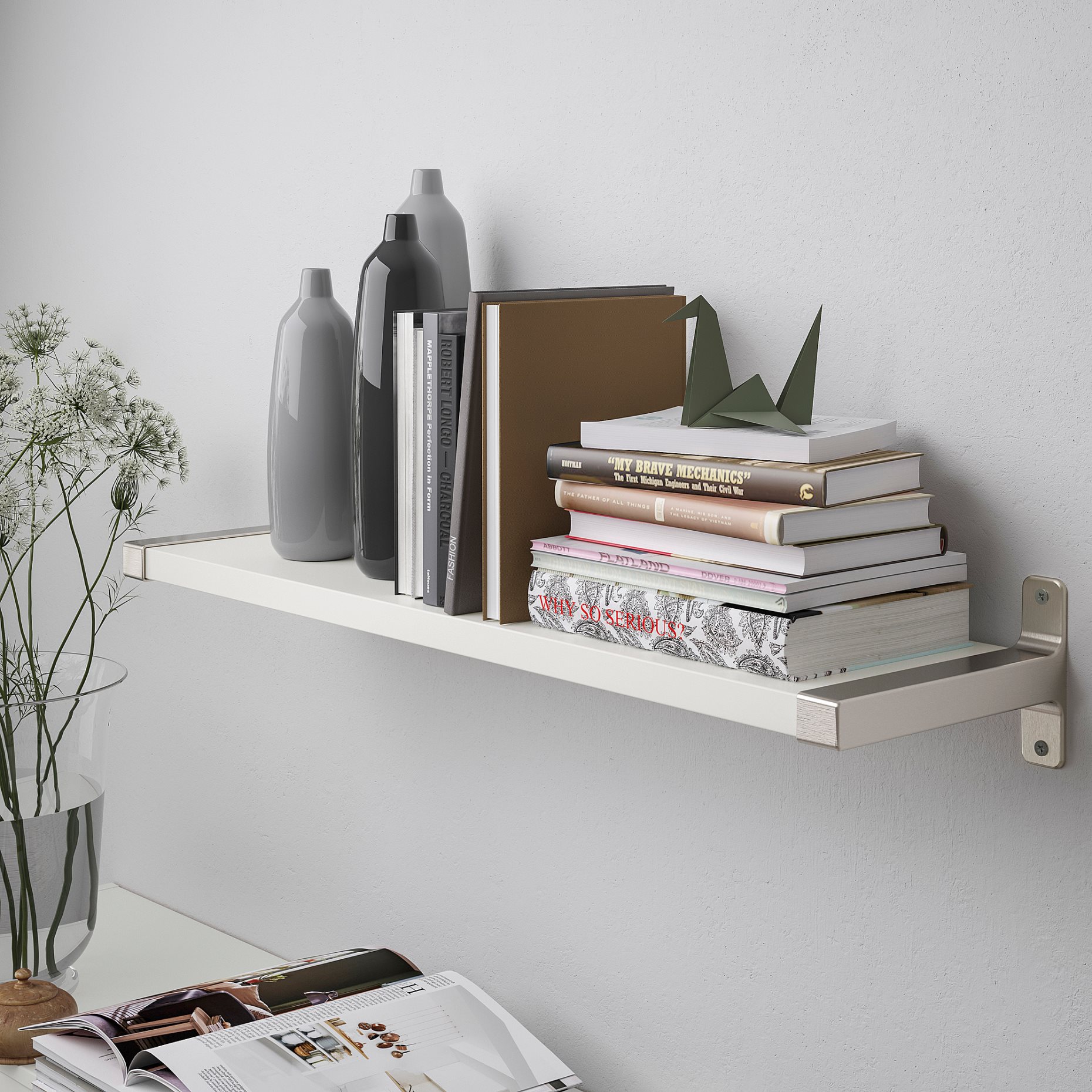 BERGSHULT/GRANHULT, wall shelf, 80x20 cm, 392.908.24