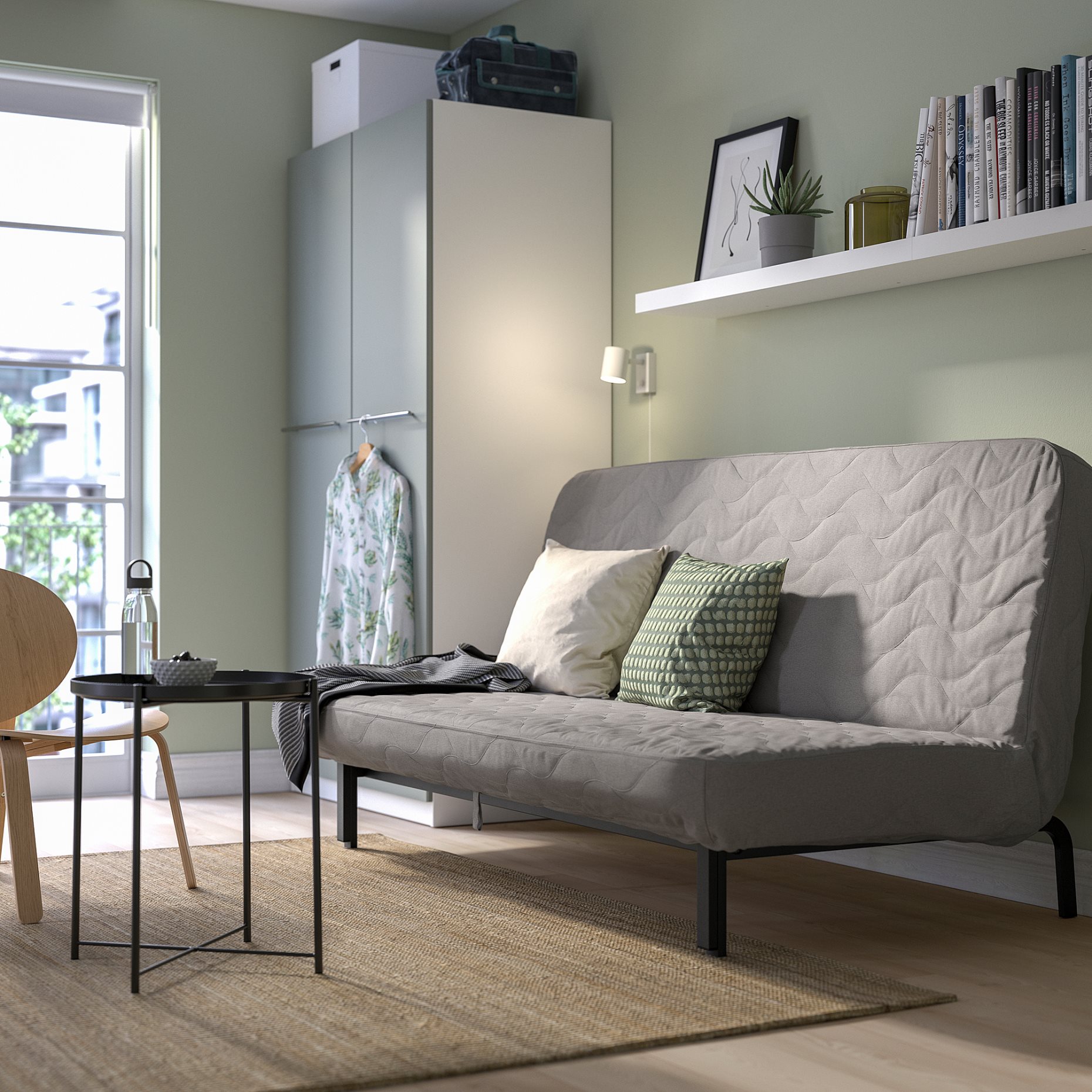 NYHAMN, 3-seat sofa-bed, 393.063.68