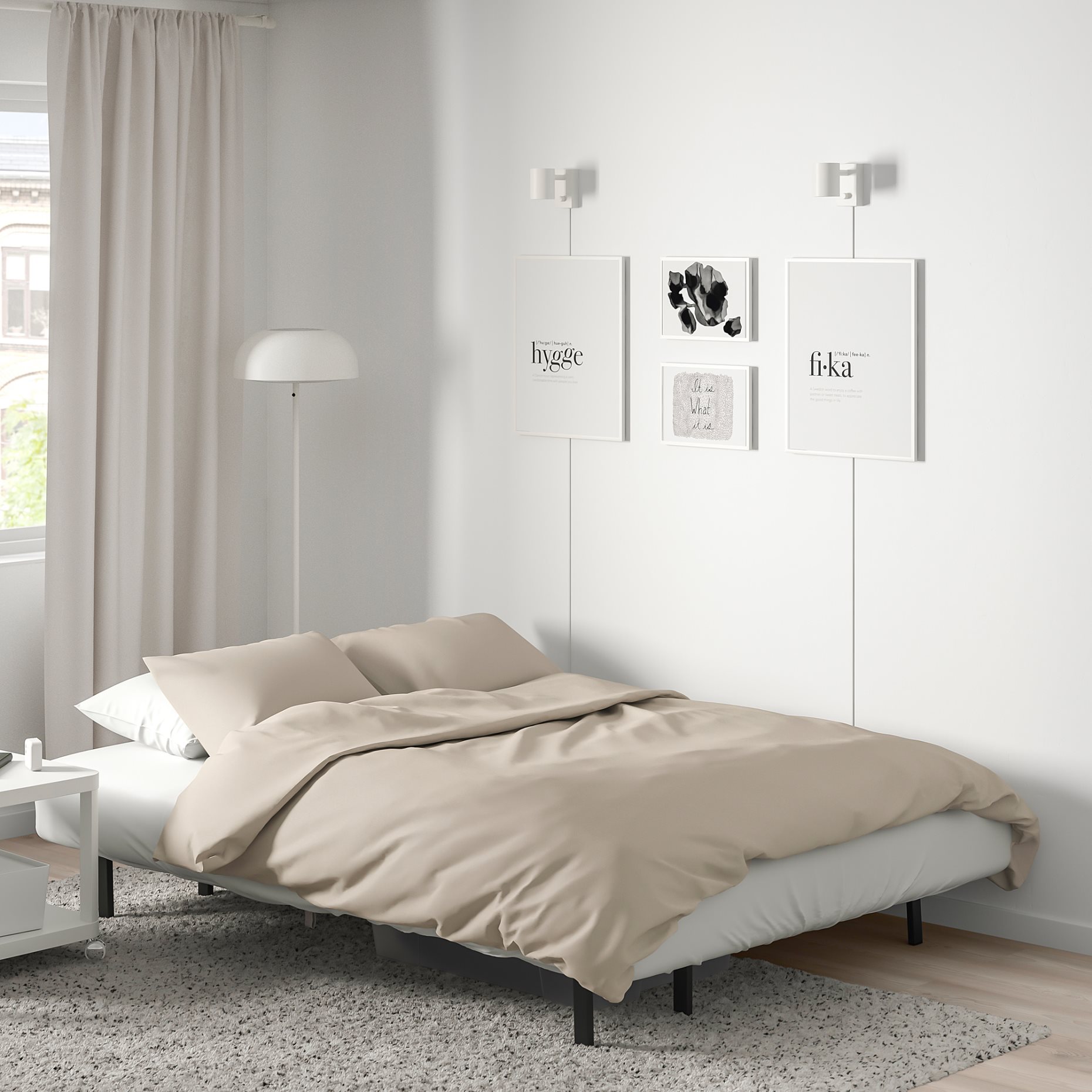 NYHAMN, 3-seat sofa-bed, 393.063.68