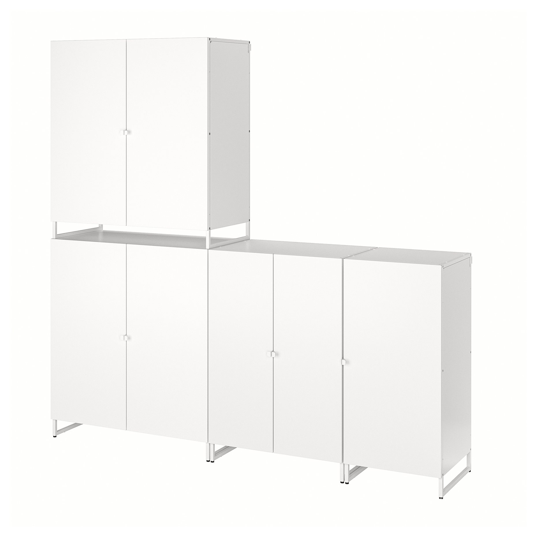 JOSTEIN, shelving unit with doors/in/outdoor, 182x44x180 cm, 394.372.94