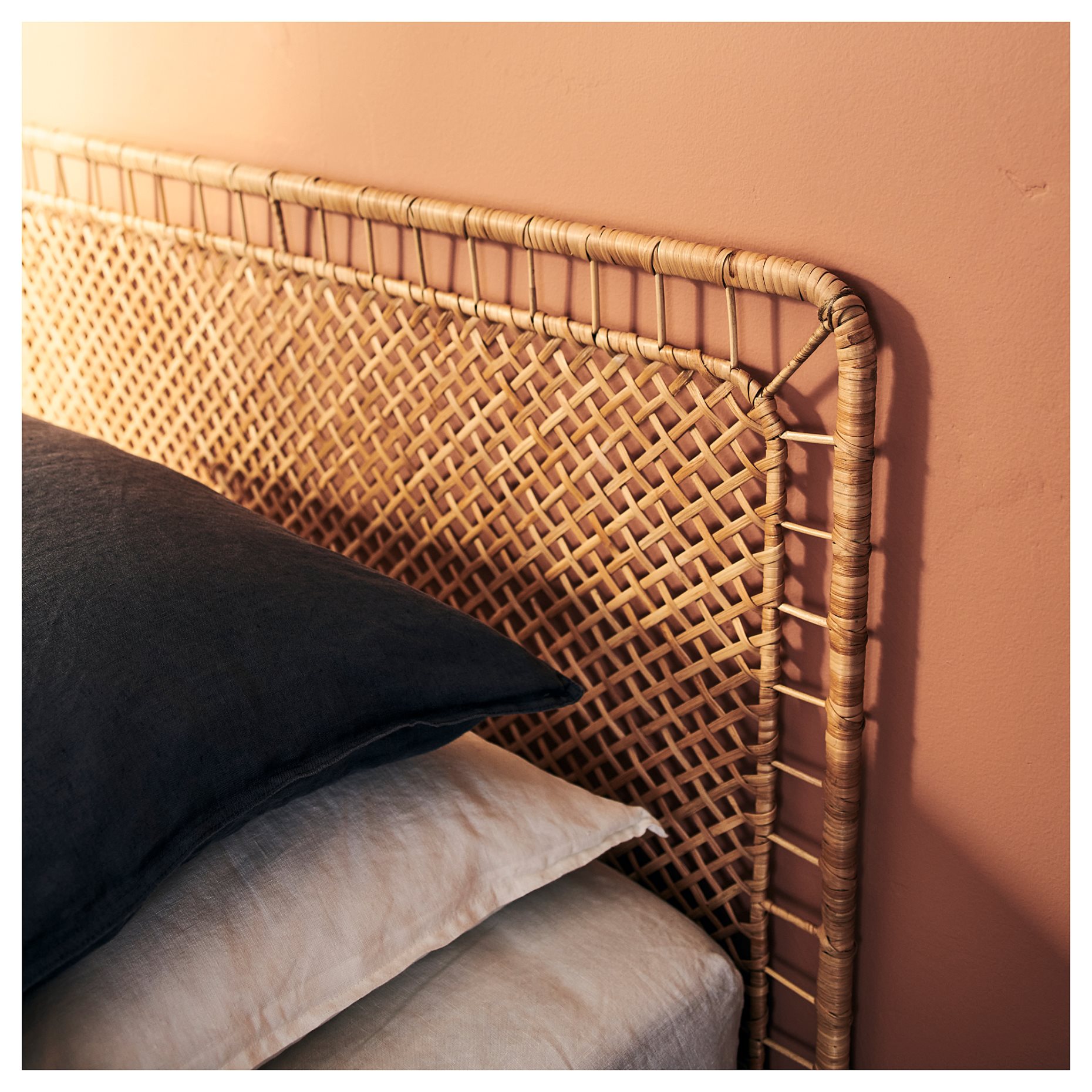 VEVELSTAD, bed frame with 2 headboards, 160x200 cm, 394.417.38