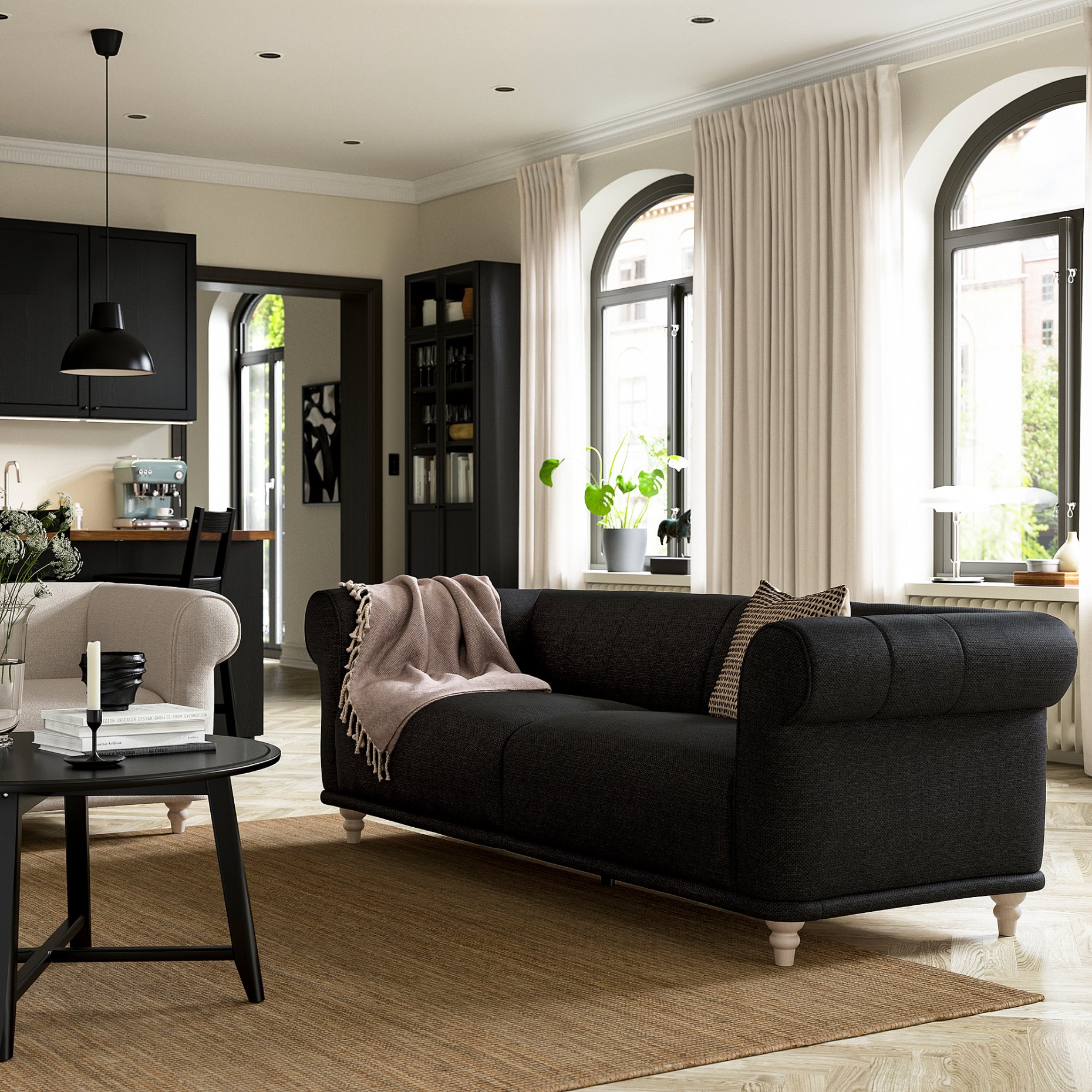 VISKAFORS, 3-seat sofa, 394.433.27