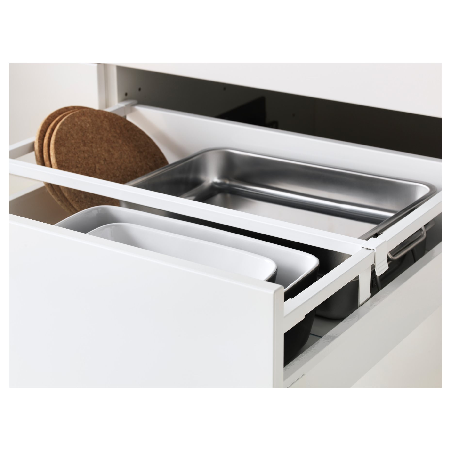 METOD, high cabinet for oven/microwave with door/2 drawers, 60x60x200 cm, 394.659.89