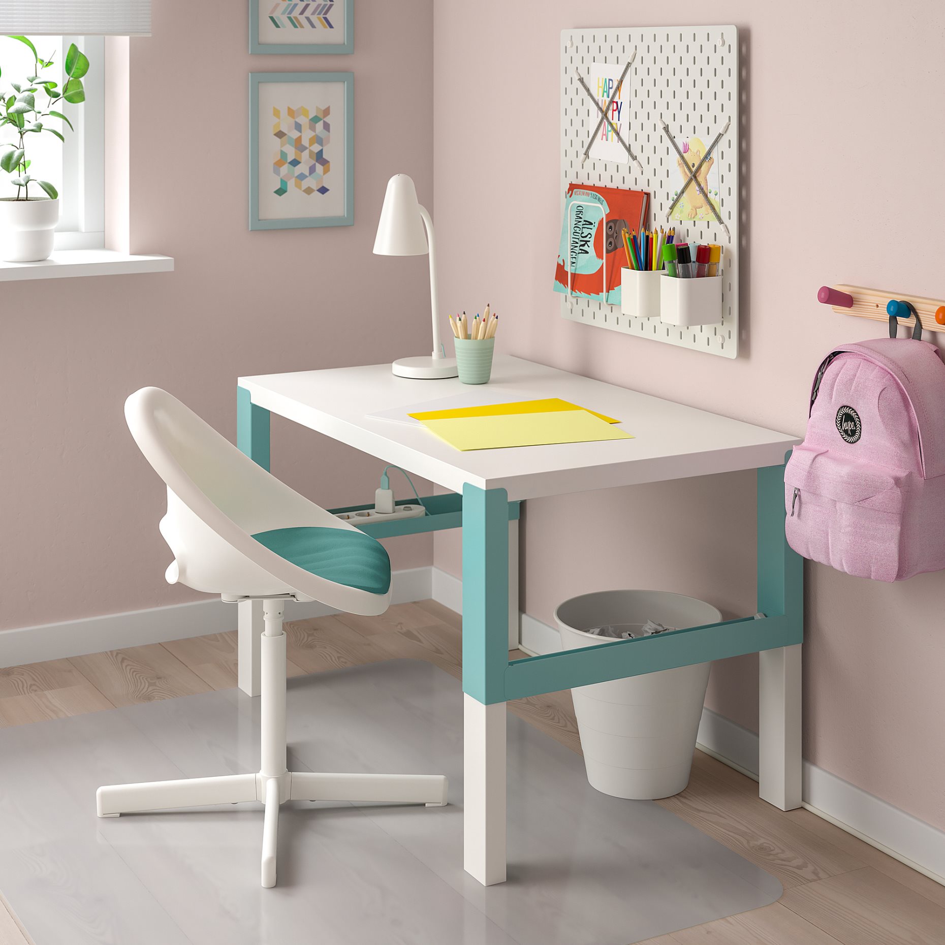 LOBERGET/SIBBEN, children’s desk chair with pad, 395.013.17