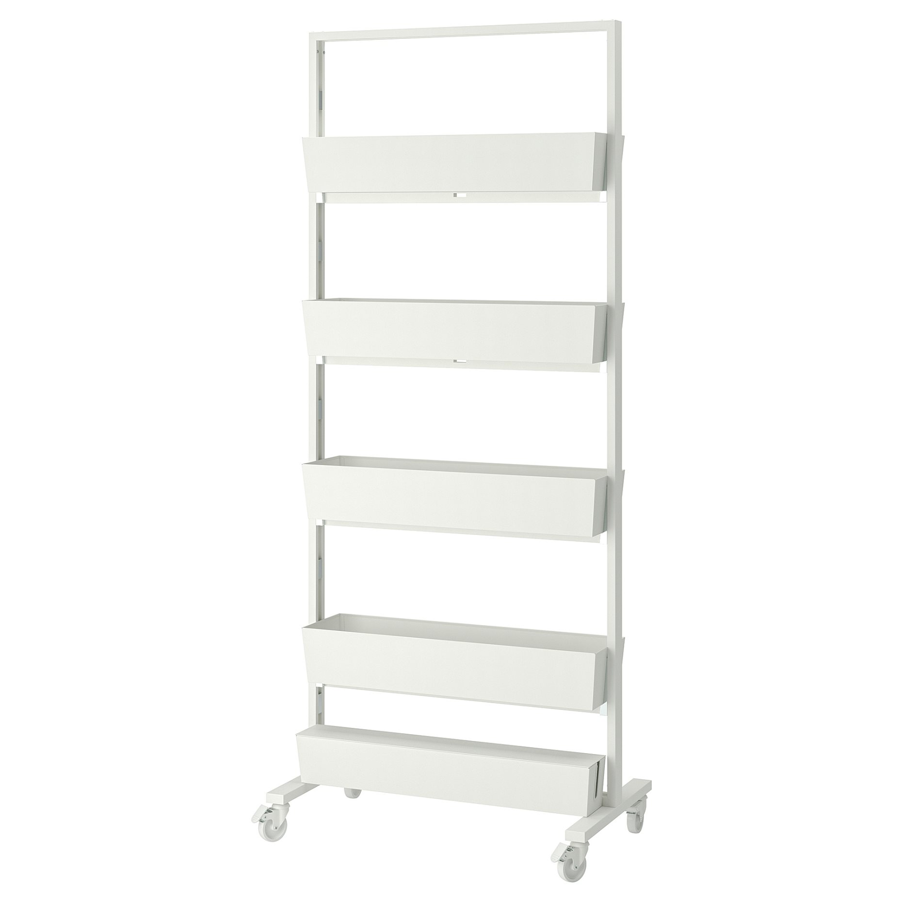 MITTZON, frame with castors/cable box, 85x205 cm, 395.146.78