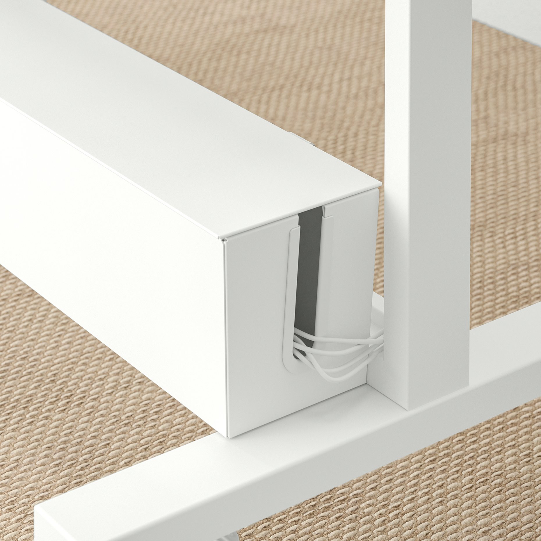 MITTZON, frame with castors/cable box, 85x205 cm, 395.146.78
