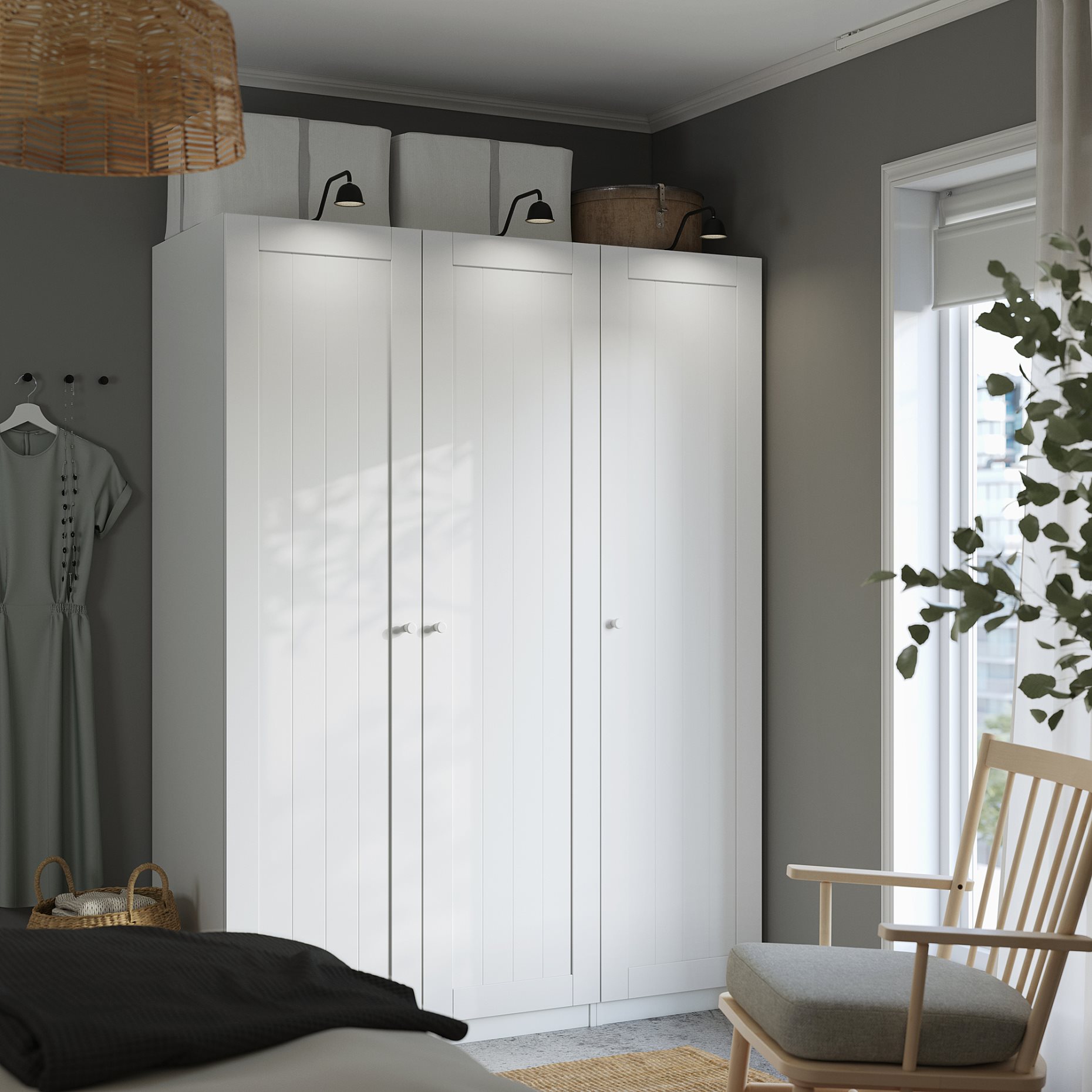 GULLABERG, door with hinges, 50x195 cm, 395.716.97