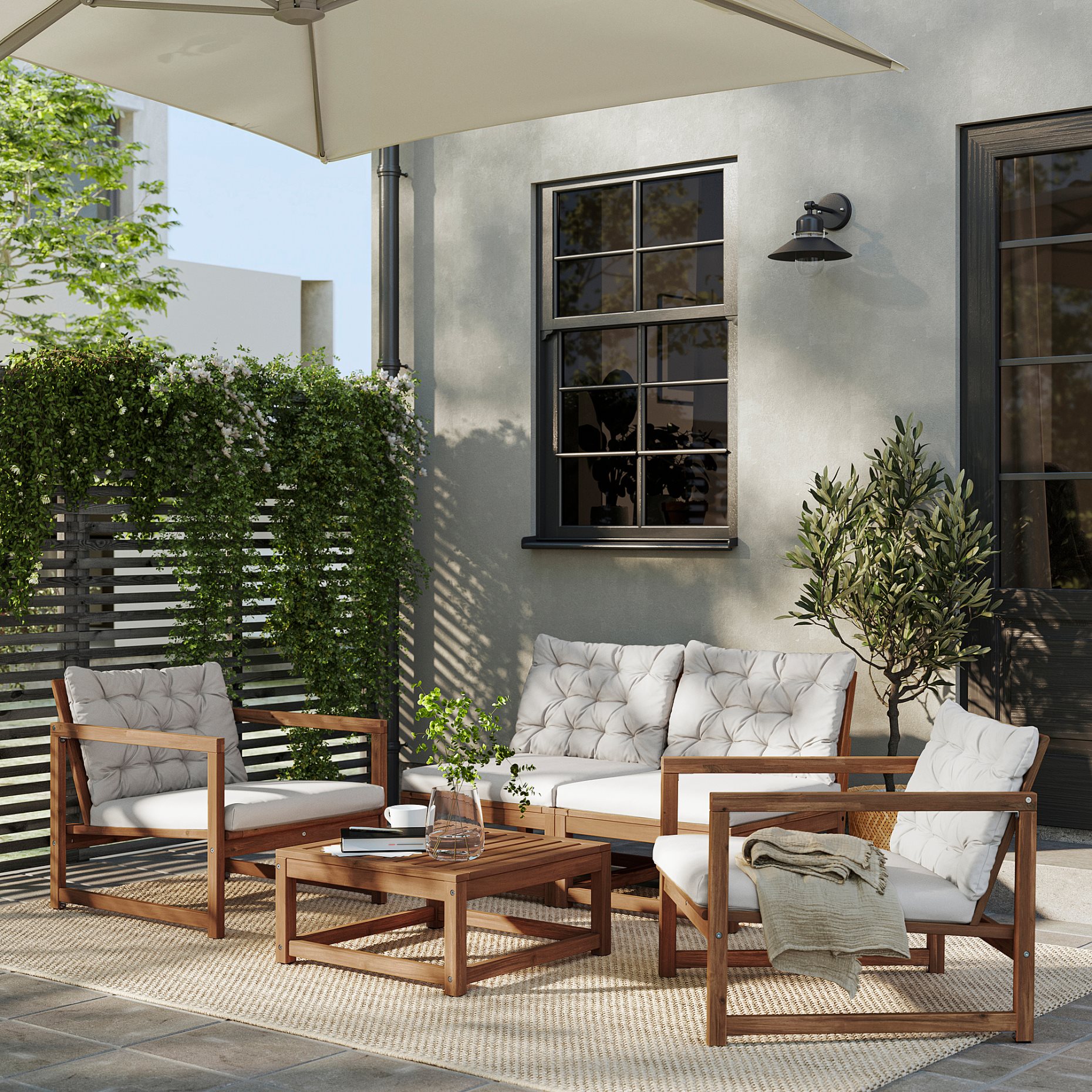 NÄMMARÖ, 4-seat conversation set, outdoor, 395.752.14