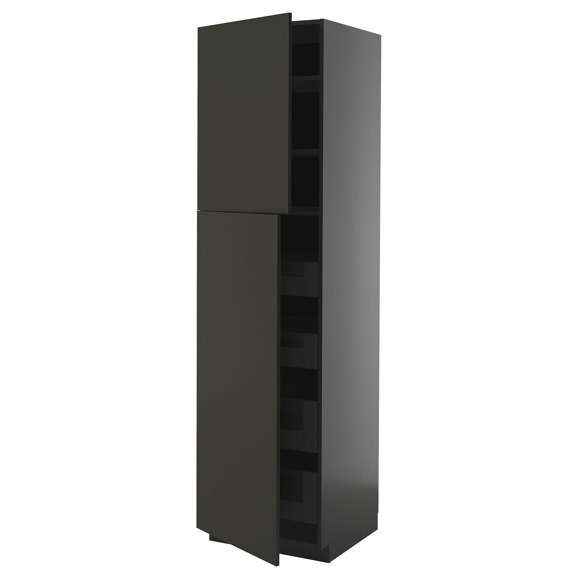 METOD/KNIVSHULT, high cabinet with 2 doors/4 drawers, 60x60x220 cm, 395.890.13