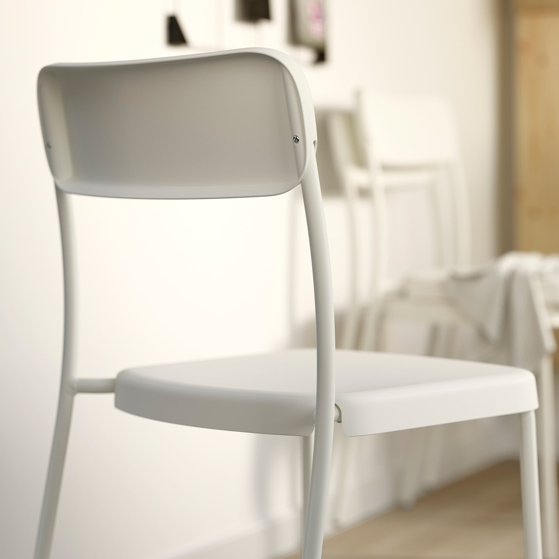VIHALS, table and 4 chairs, 84/120x74 cm, 395.899.56