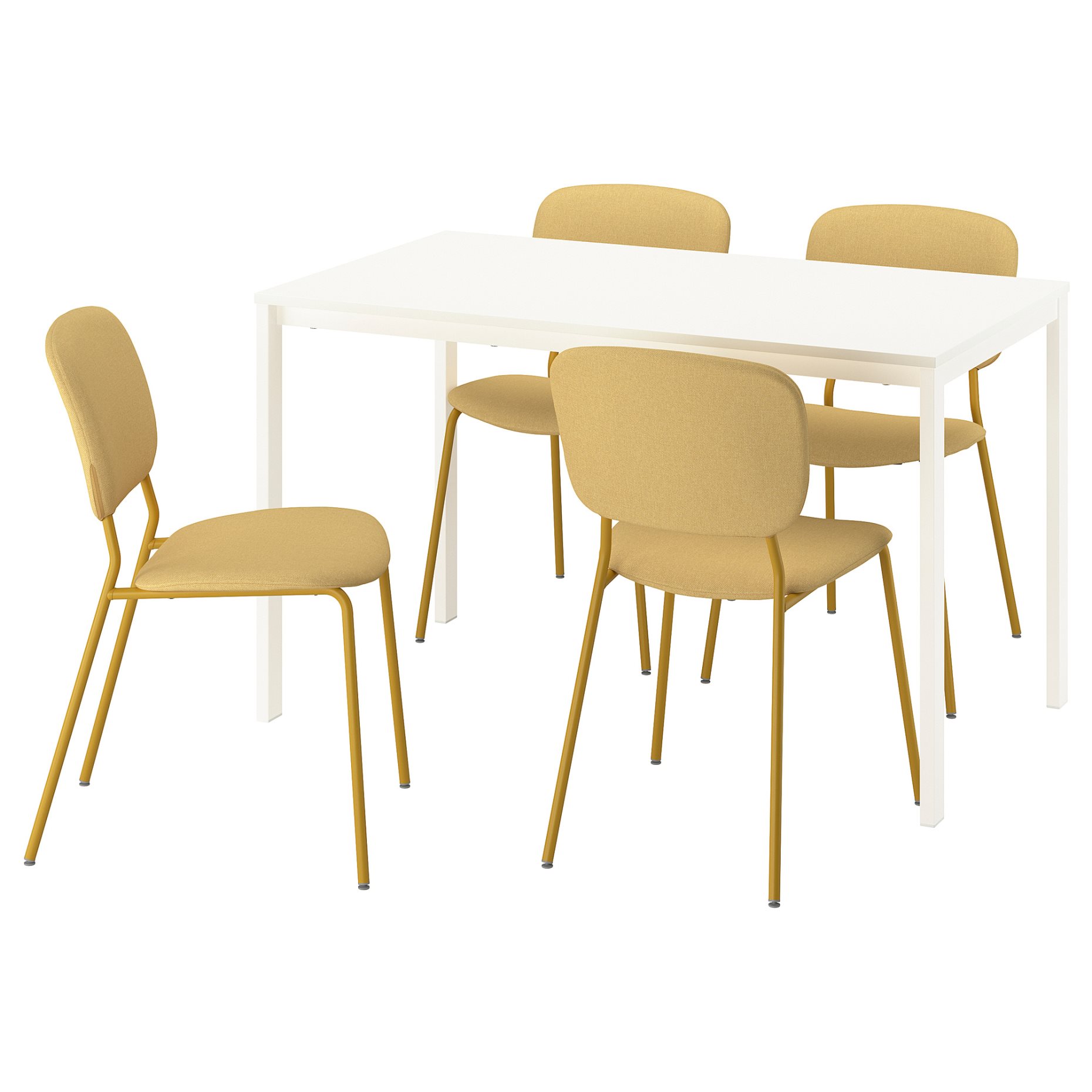 VIHALS, table and 4 chairs, 125x74 cm, 396.067.86