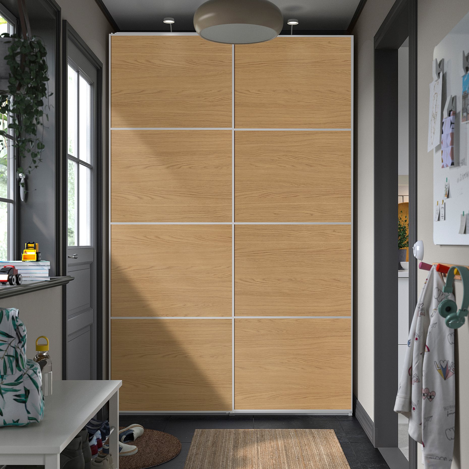 PAX, ντουλάπα με συρόμενες πόρτες, 150x43x236 cm, 396.088.32