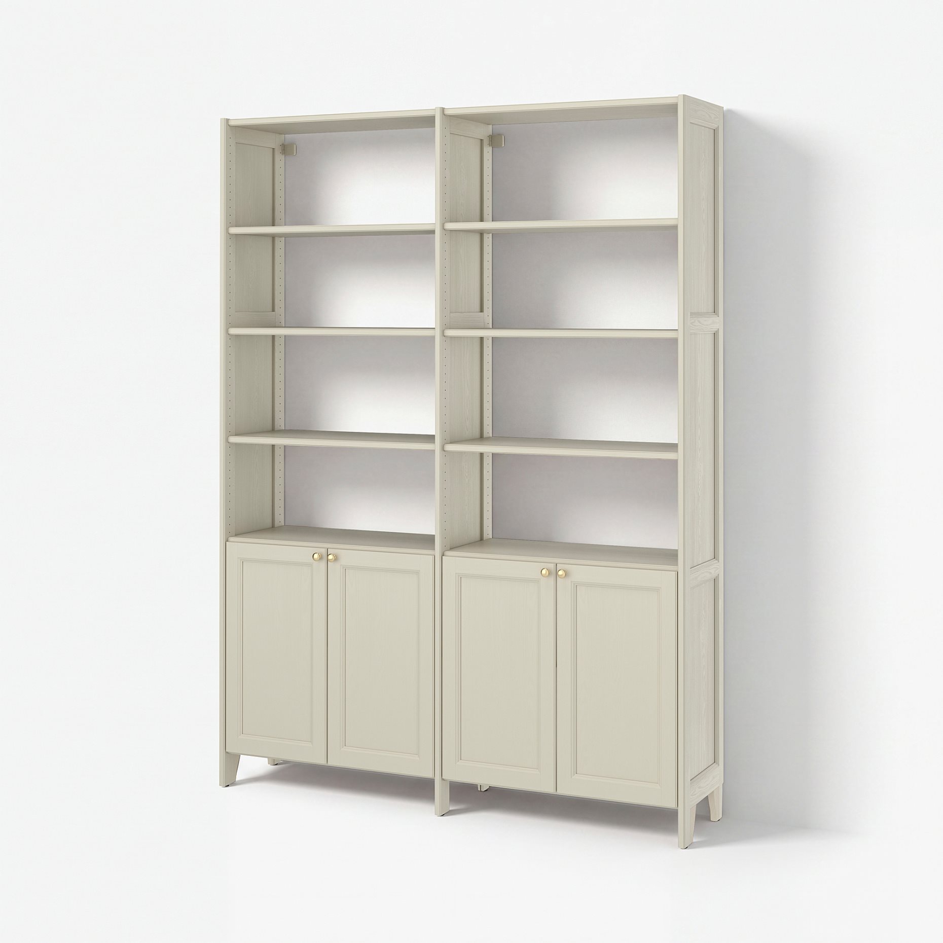 GULDDRAGARE, storage combination with 4 doors and shelves, 159x37x216 cm, 396.124.57