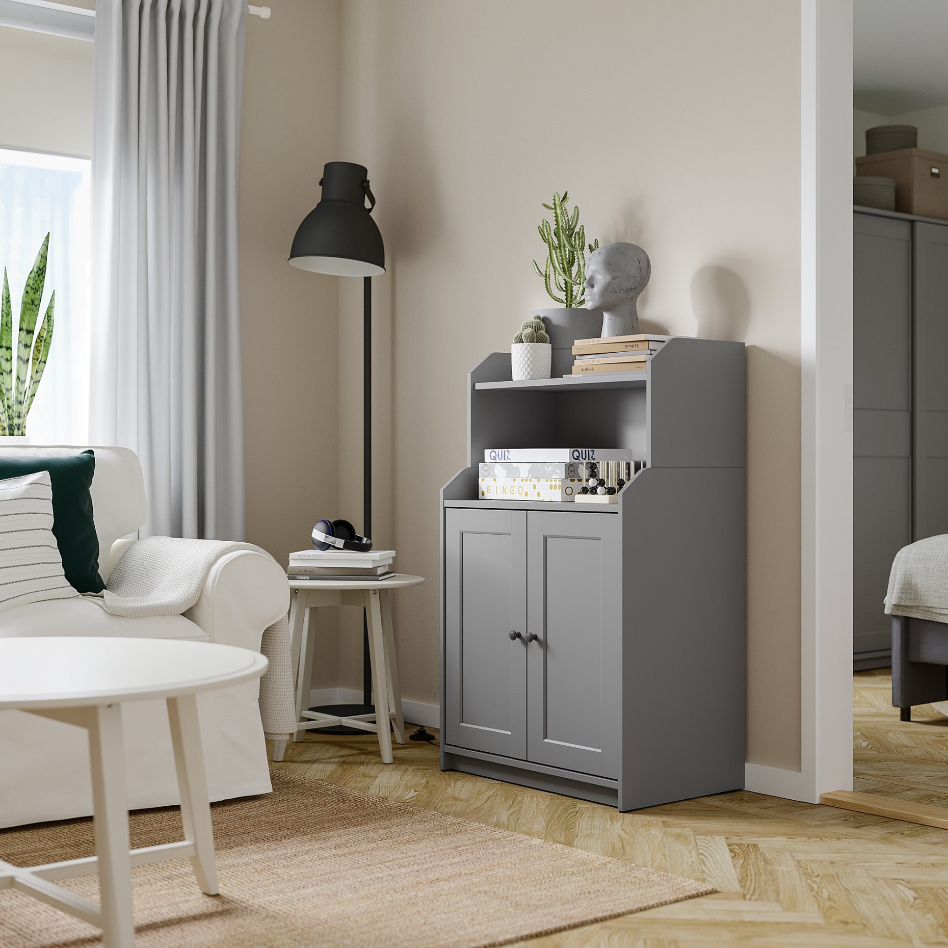 HAUGA, cabinet with 2 doors, 70x116 cm, 404.150.50