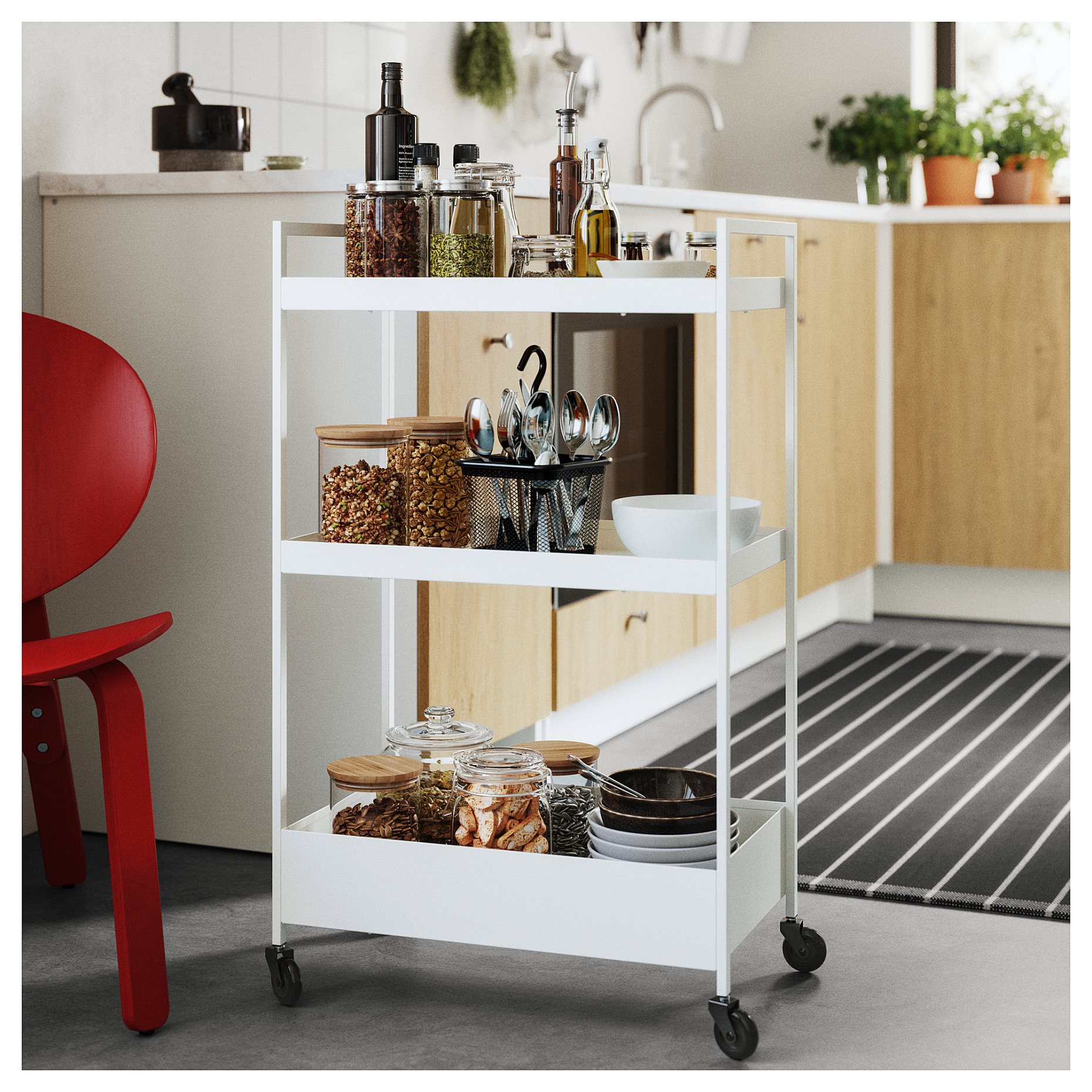NISSAFORS, trolley, 50.5x30x83 cm, 404.657.33