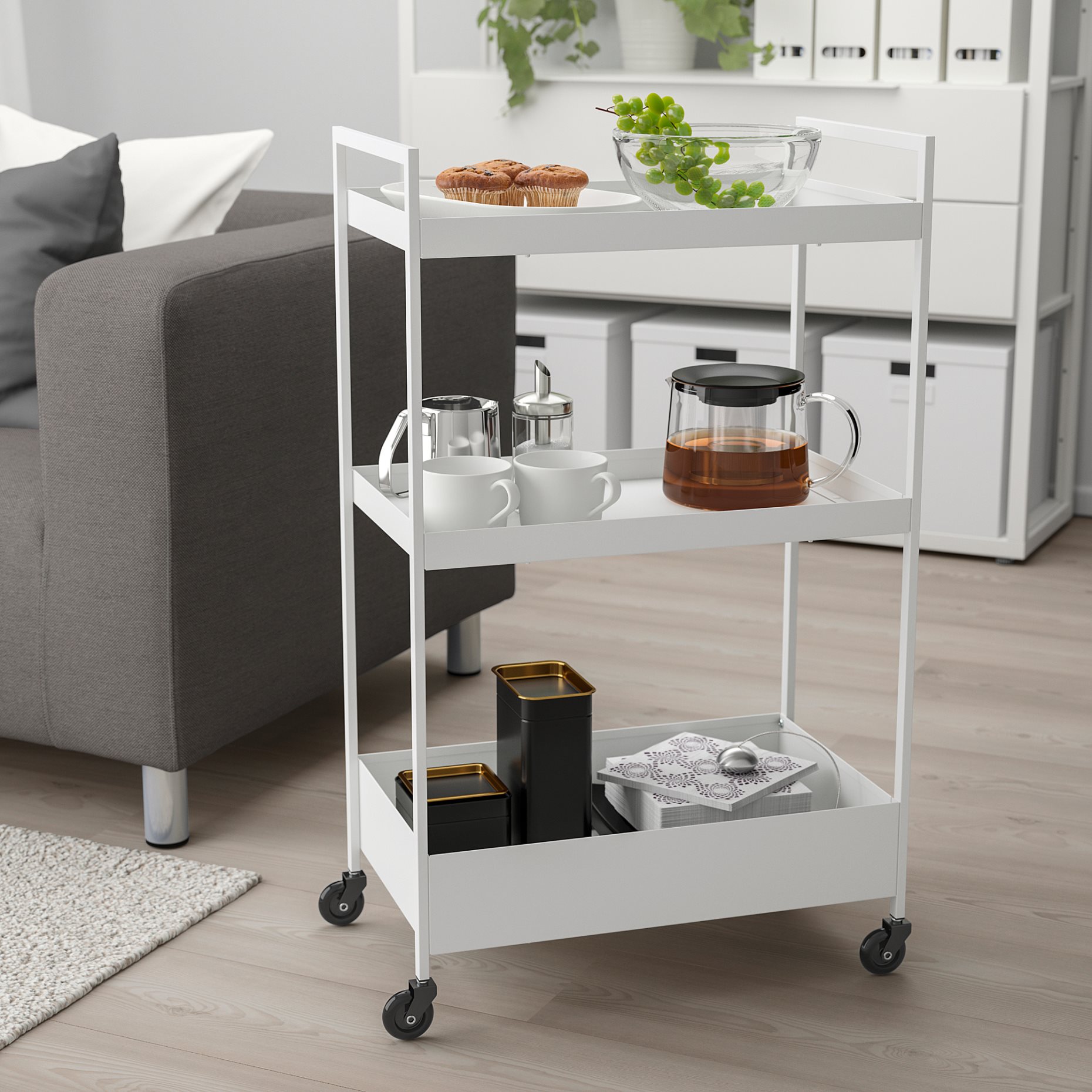 NISSAFORS, trolley, 50.5x30x83 cm, 404.657.33