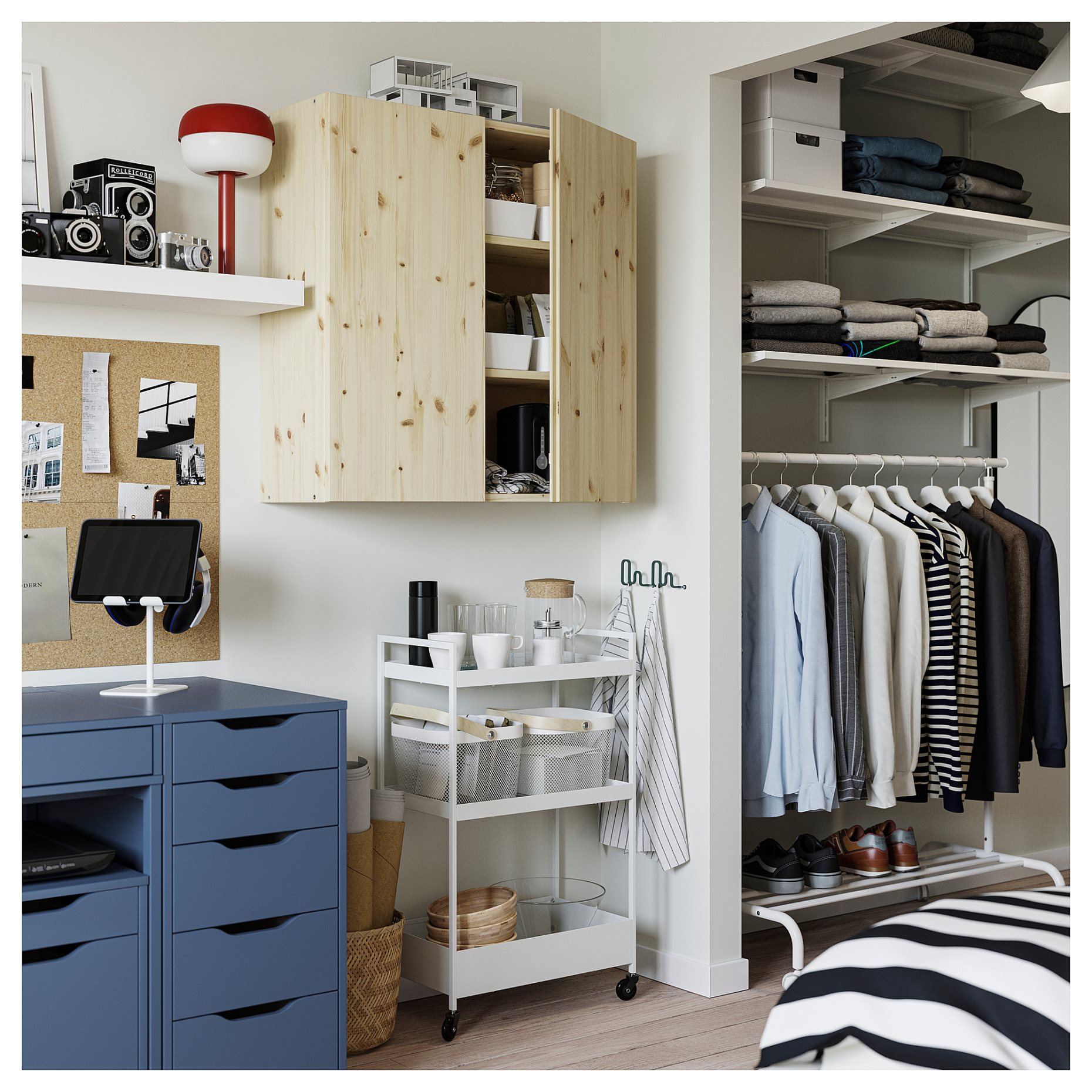 NISSAFORS, trolley, 50.5x30x83 cm, 404.657.33