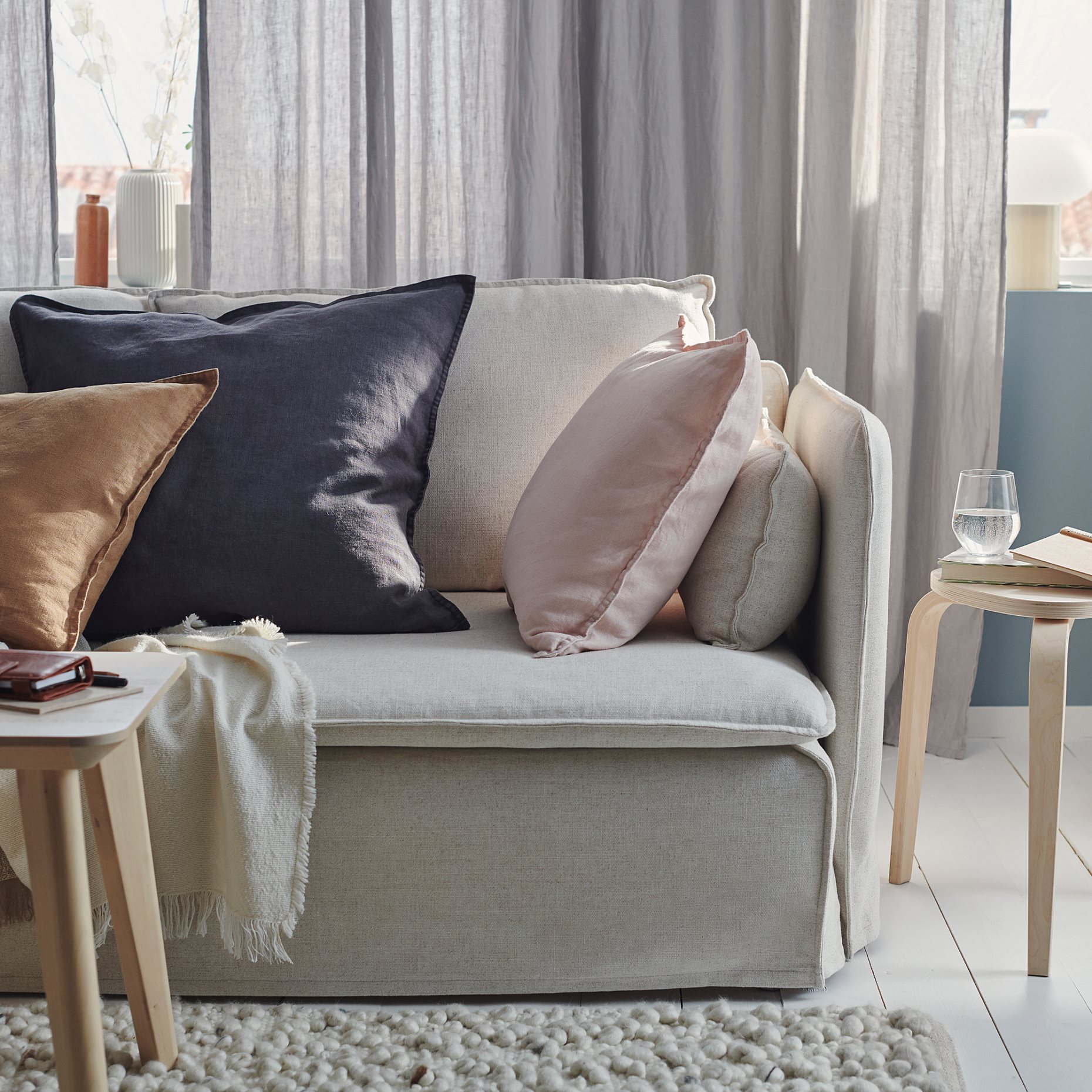 DYTÅG, κάλυμμα μαξιλαριού, 65x65 cm, 405.176.85