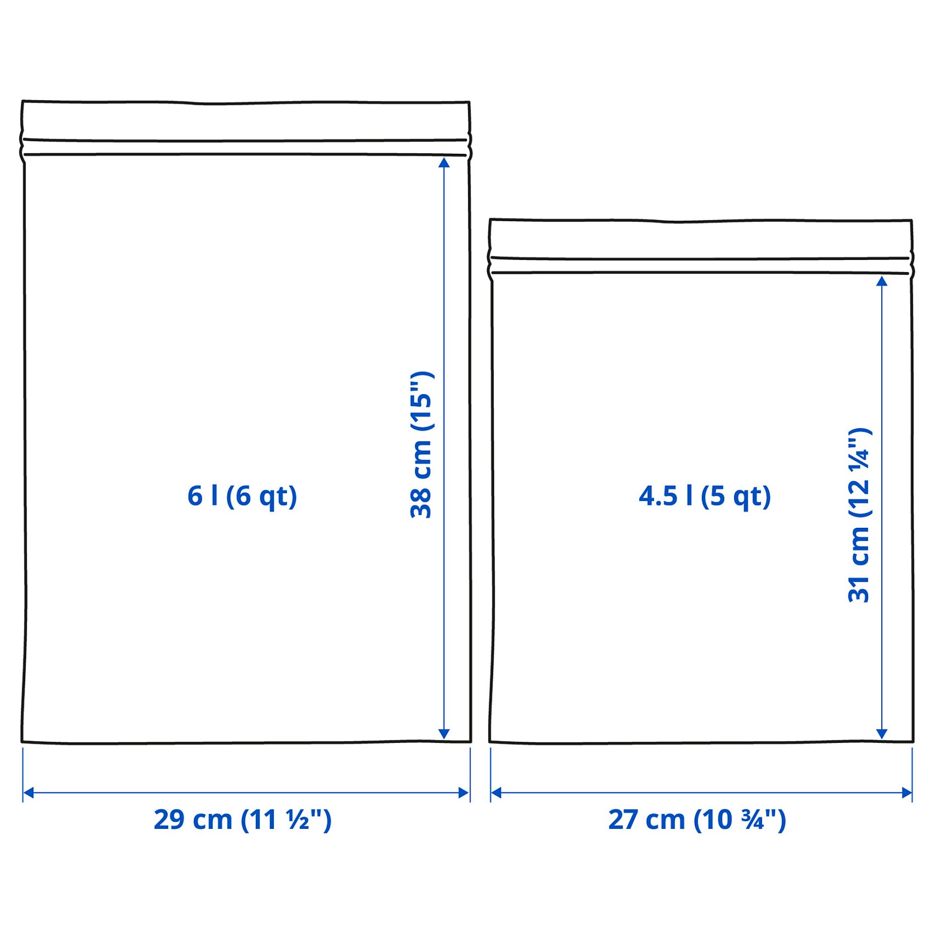 ISTAD, resealable bag patterned, 30 pack, 405.256.85