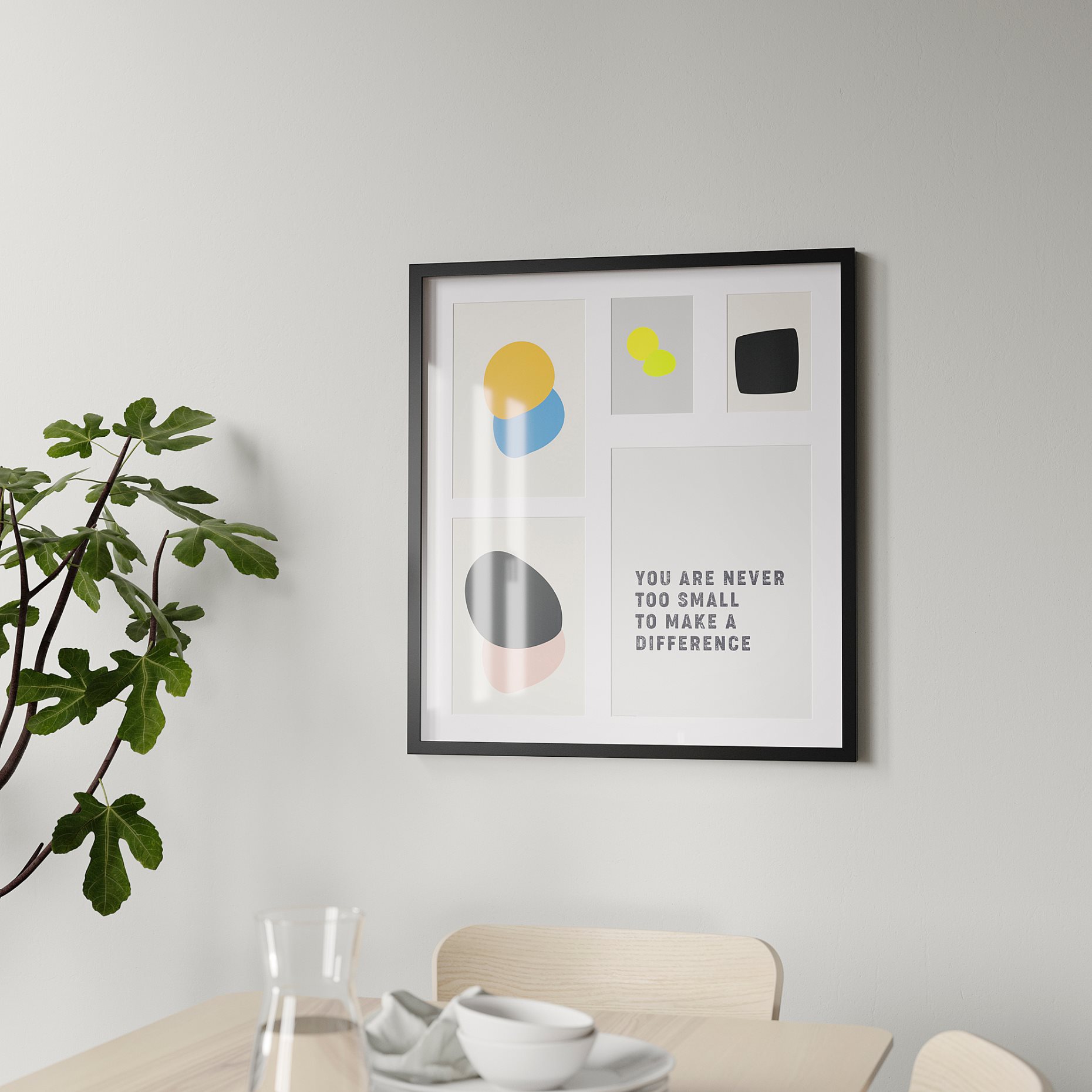 RODALM, frame for 5 pictures, 64x71 cm, 405.537.15