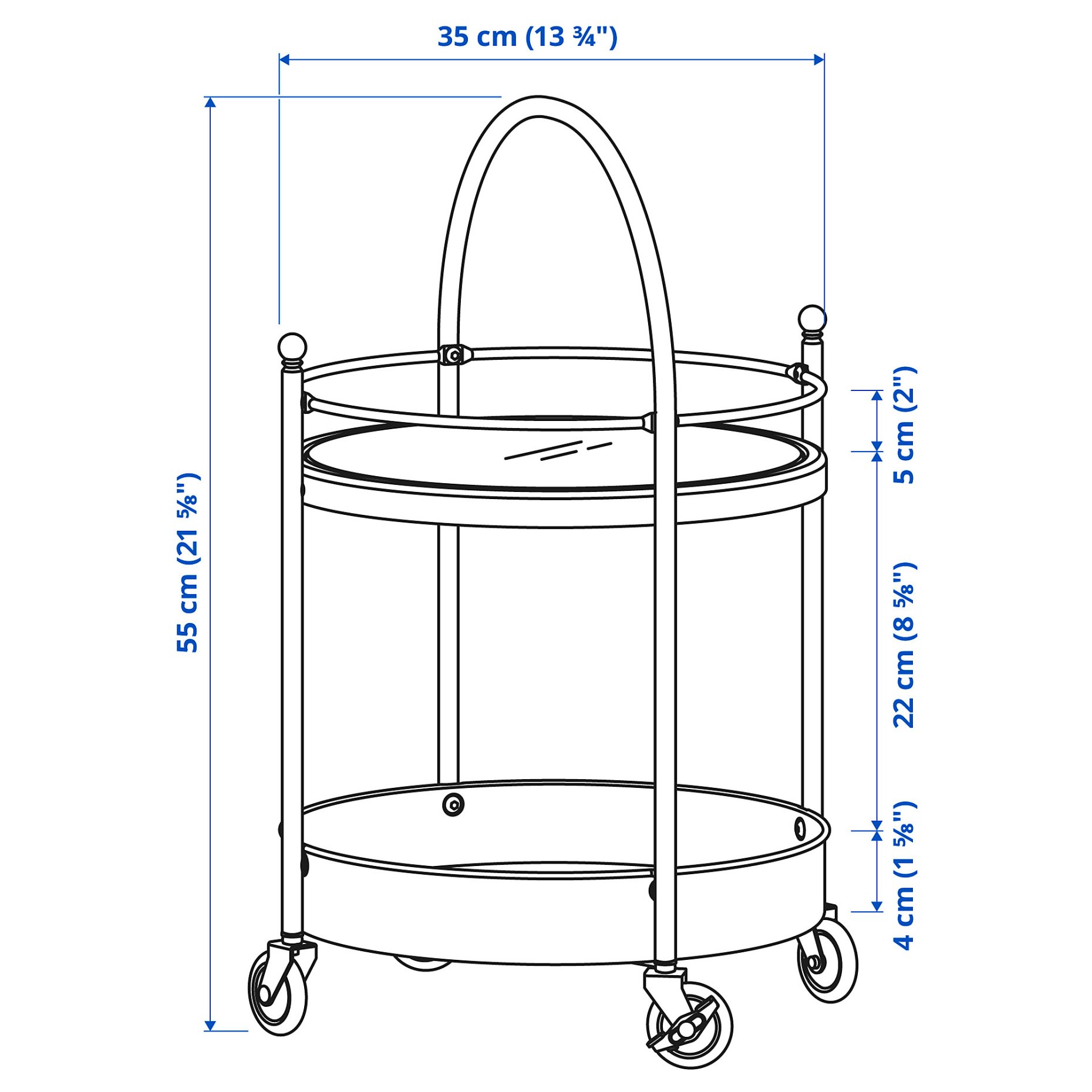 FROSJON, trolley, 55x35 cm, 405.749.06