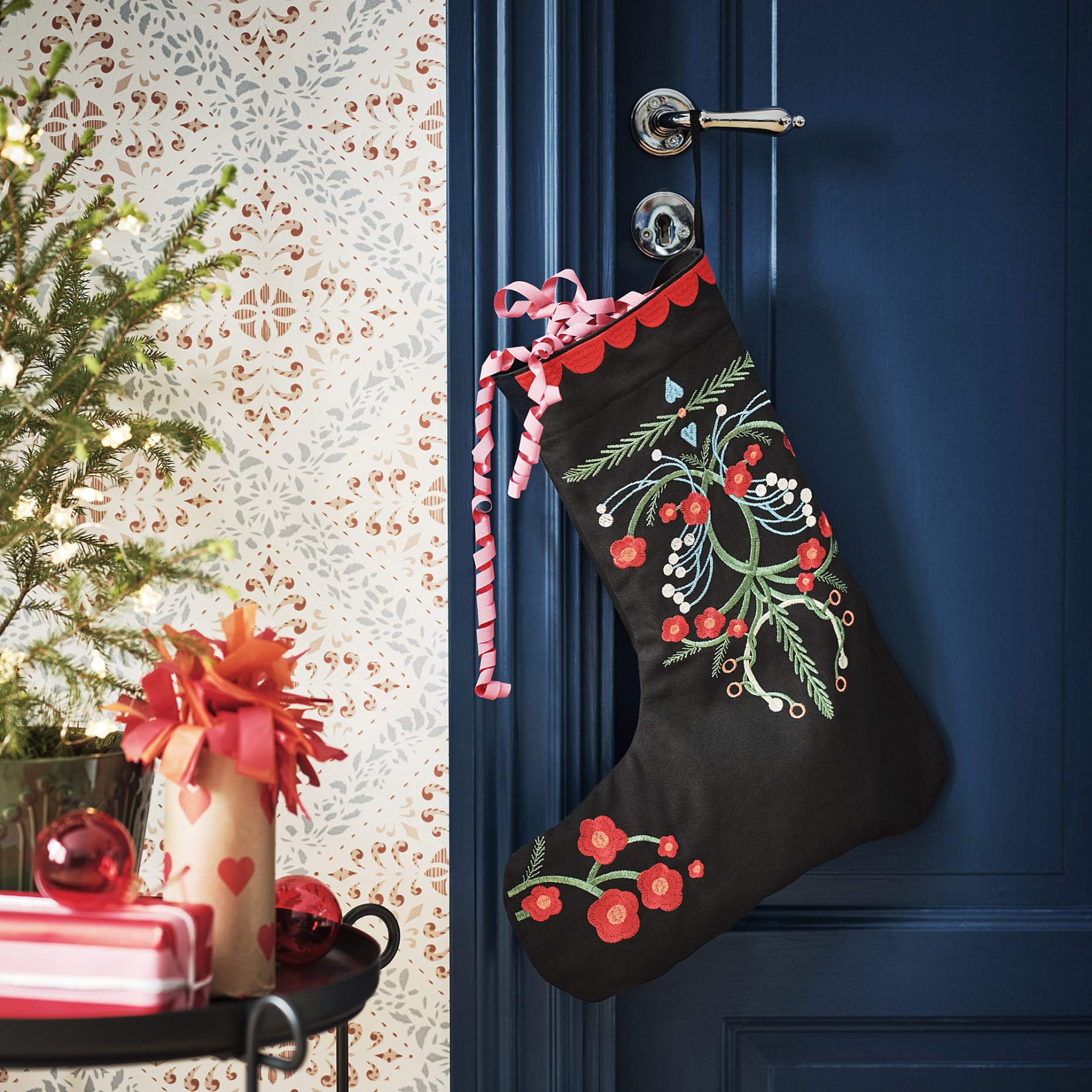 VINTERFINT, Christmas stocking, 45 cm, 405.815.15