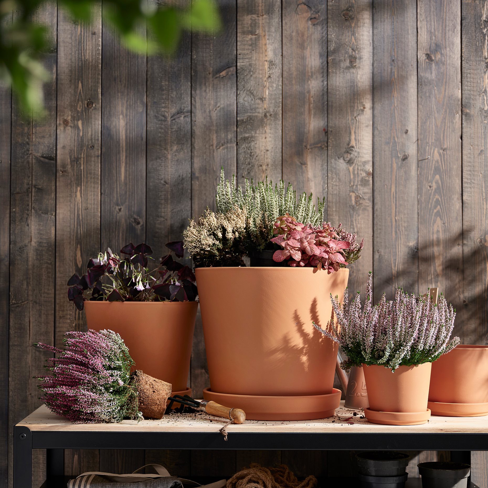 BRUNBÄR, plant pot with saucer outdoor, 32 cm, 405.847.69