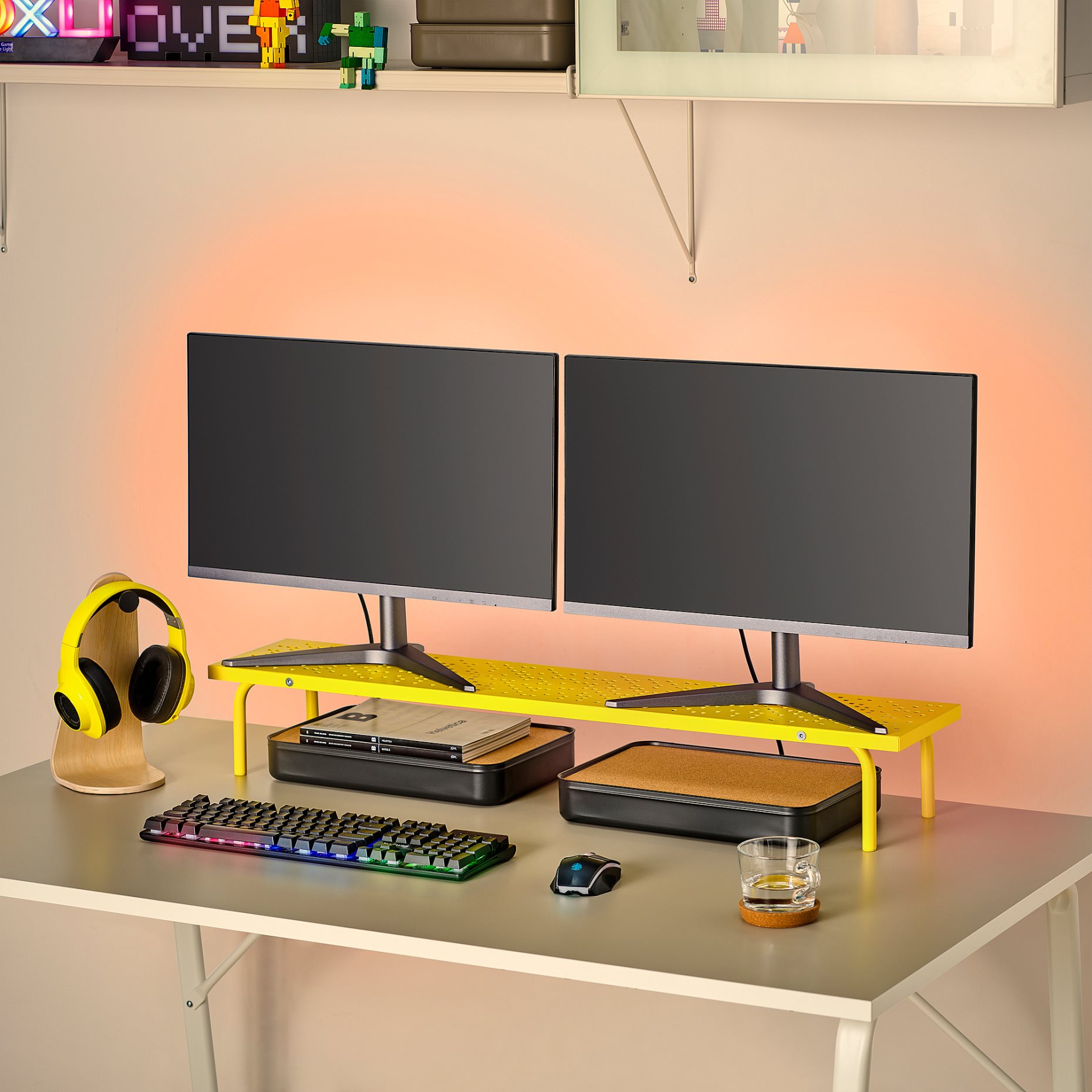 LÅNESPELARE, monitor stand, 97x19 cm, 405.862.64