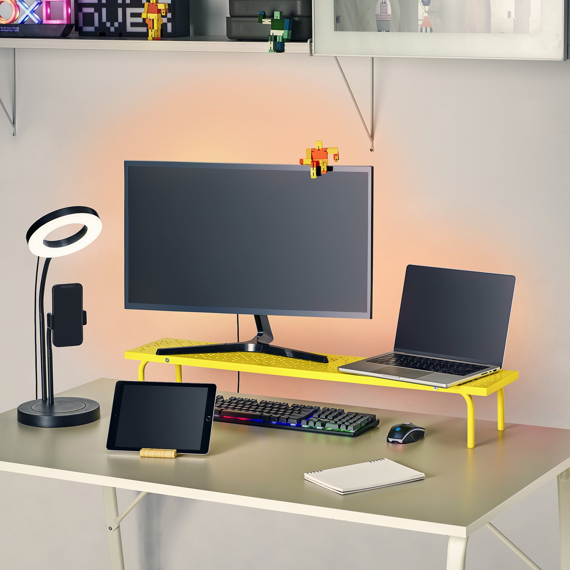 LÅNESPELARE, monitor stand, 97x19 cm, 405.862.64