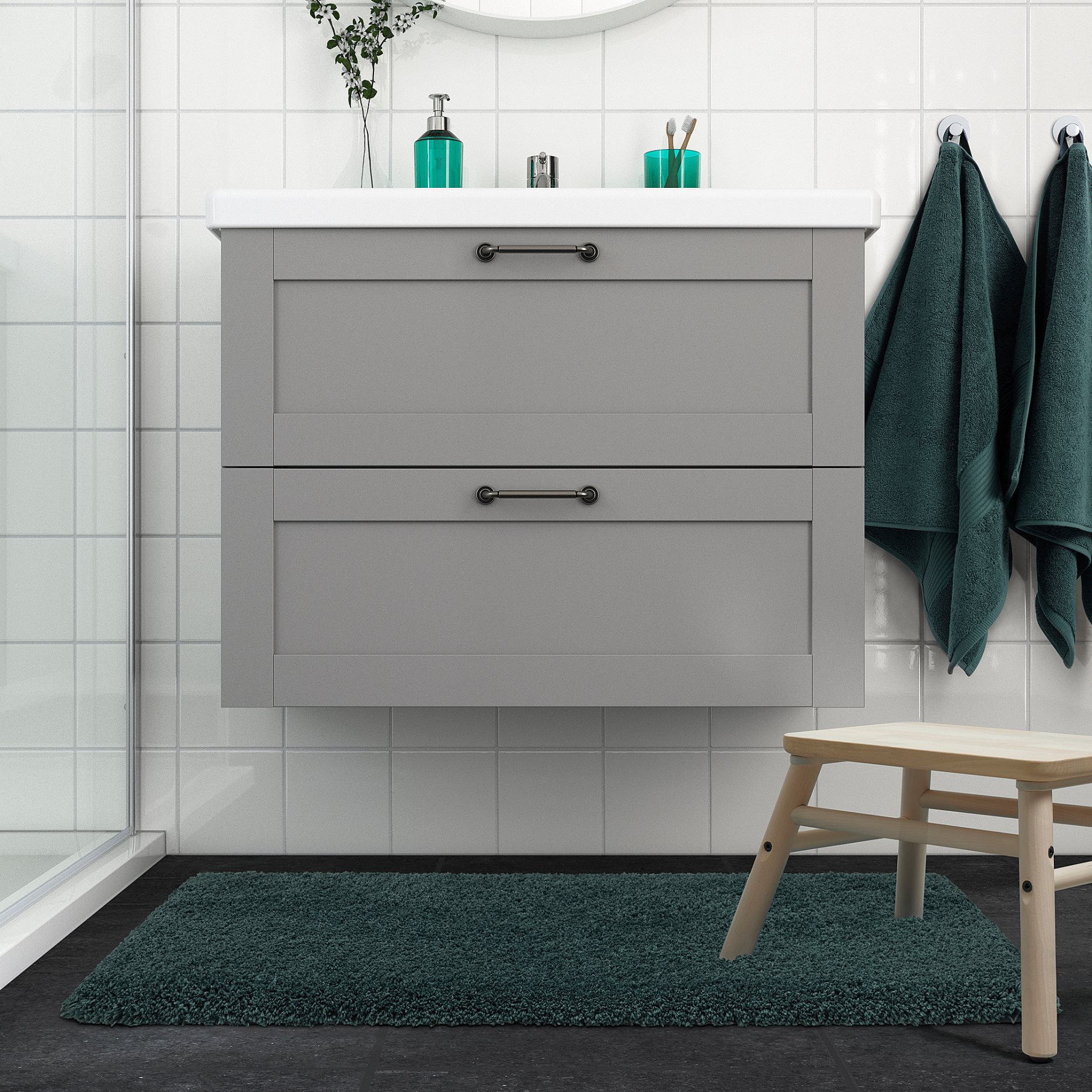 ALMTJÄRN, bath mat, 60x120 cm, 405.911.52
