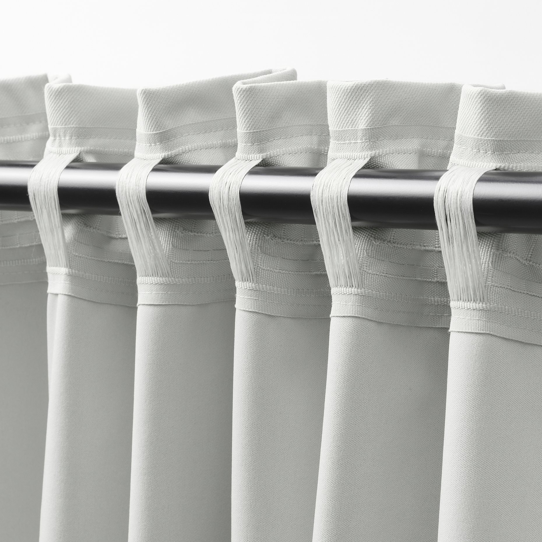 KORGMOTT, block-out curtains with heading tape/1 pair, 145x300 cm, 405.971.49