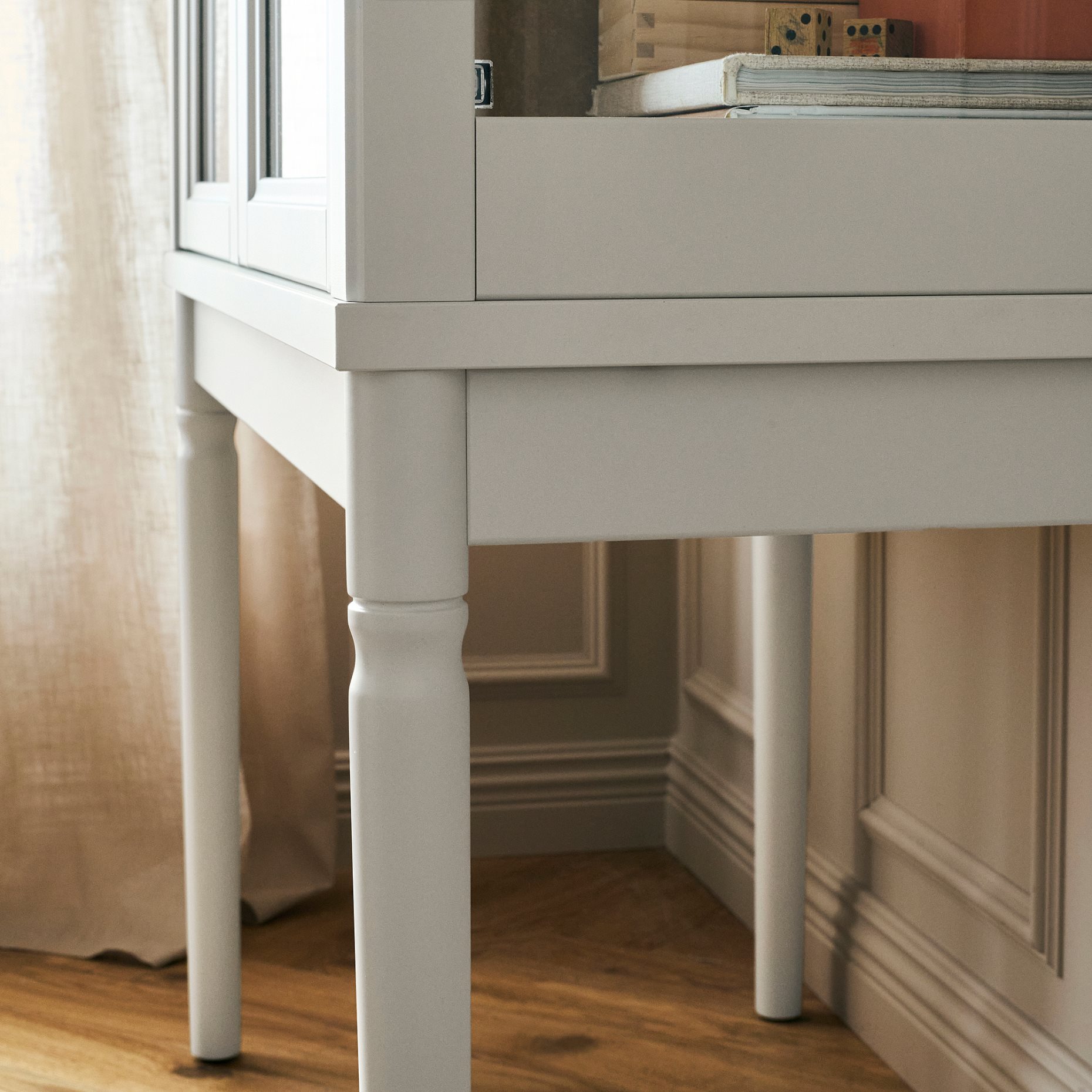 FÄRJKARL, glass-door cabinet, 87x45x161 cm, 405.976.44