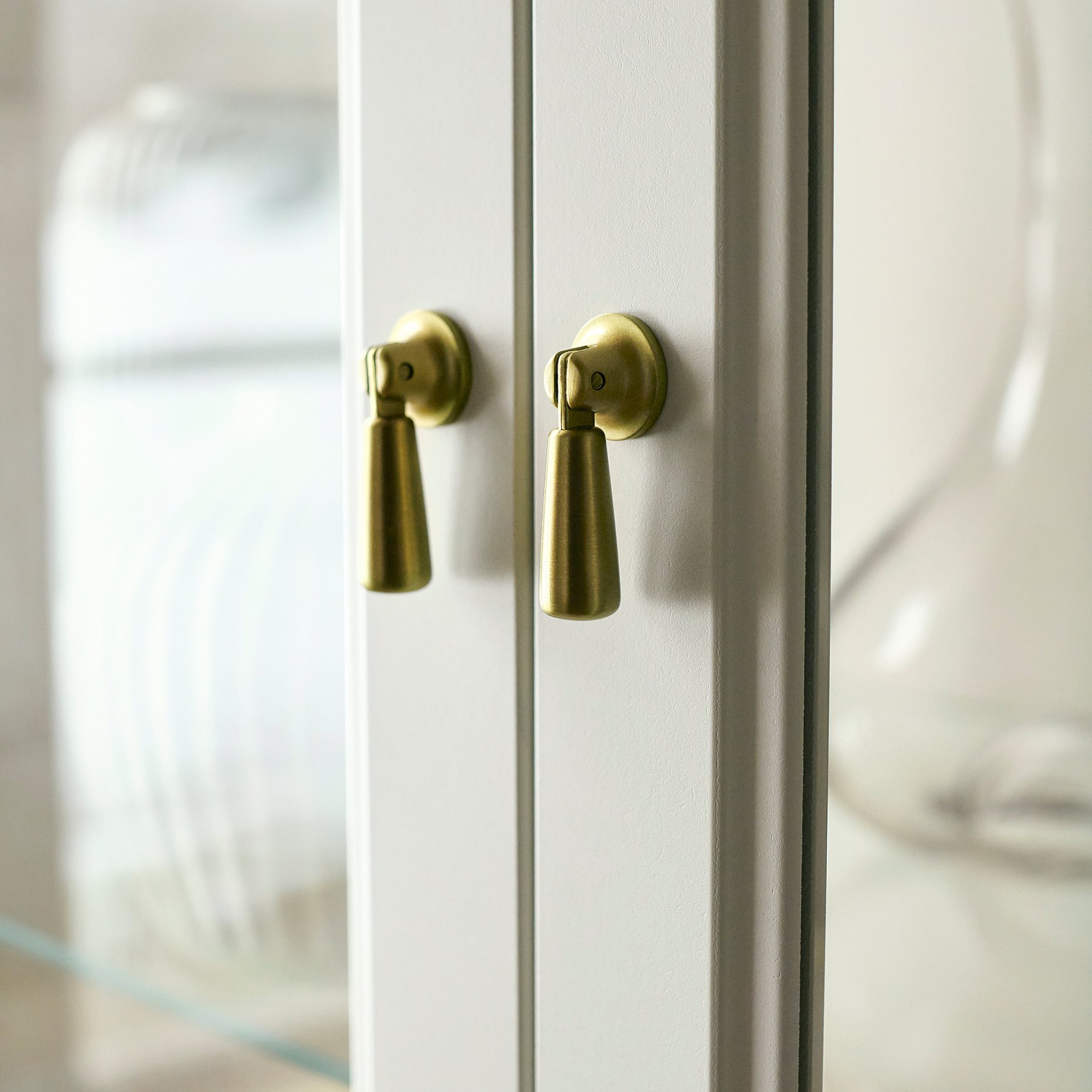 FÄRJKARL, glass-door cabinet, 87x45x161 cm, 405.976.44