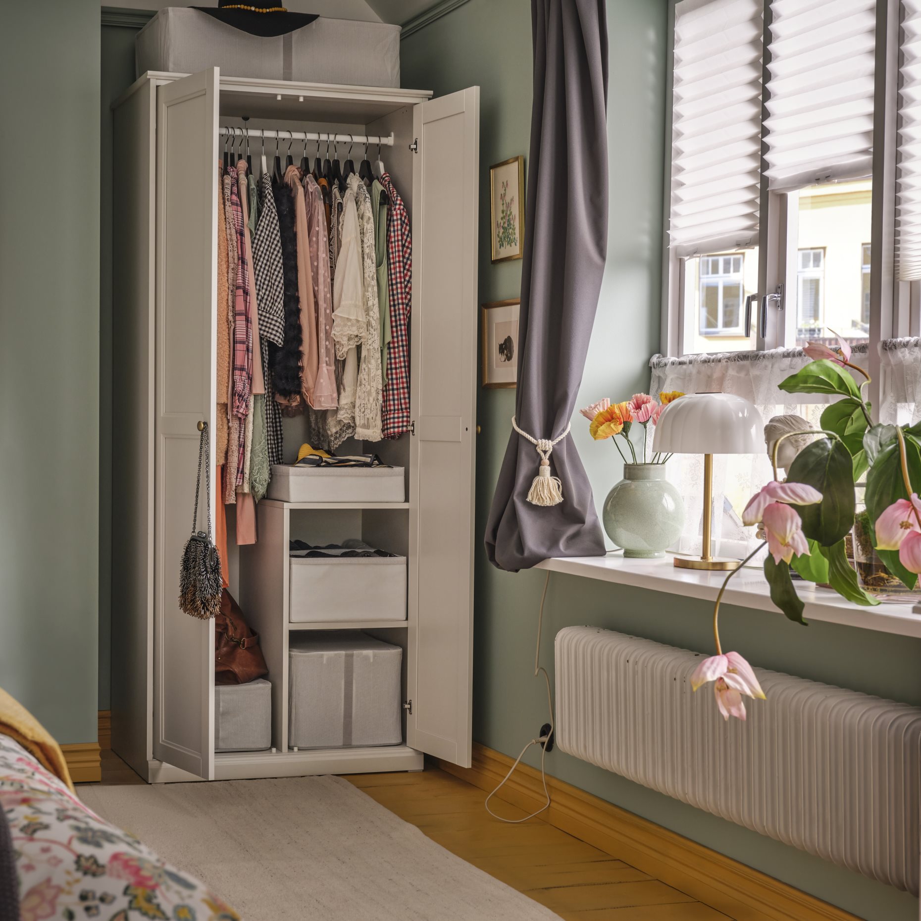FÅGELFJÄLLET, wardrobe with 2 doors, 82x60x194 cm, 405.986.10