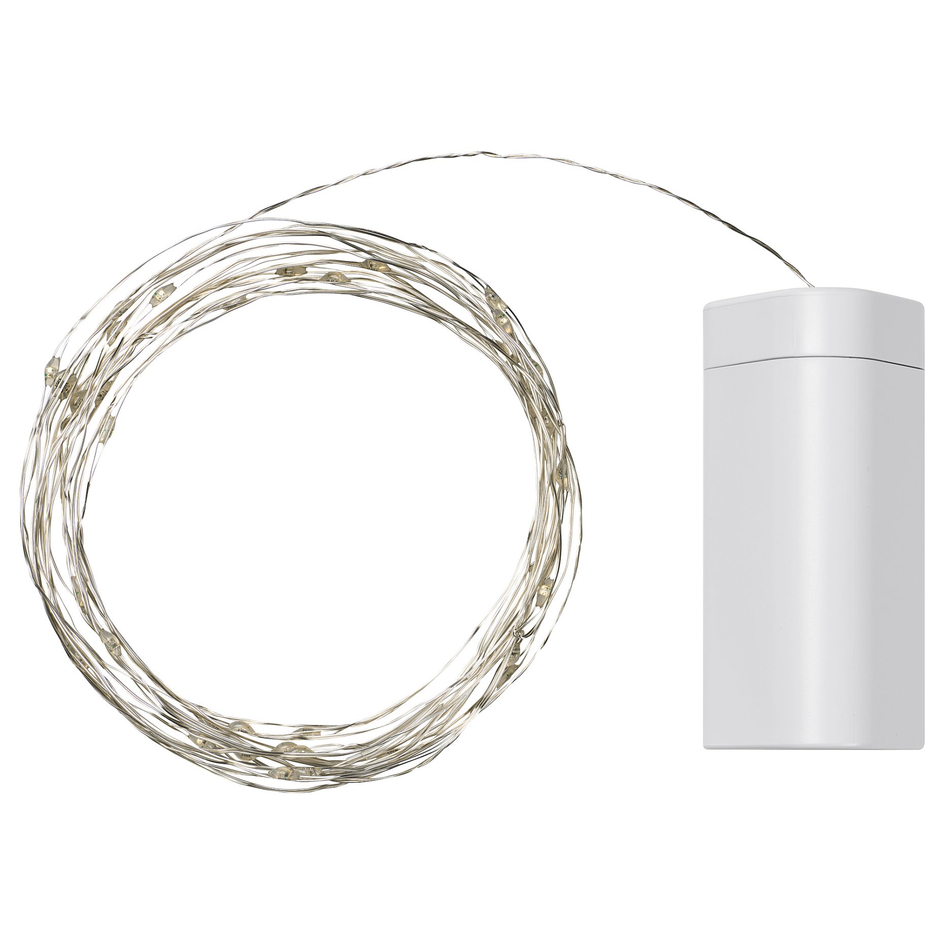 STRÅLA, lighting chain with built in LED light source/40 lights/battery-operated, outdoor, 405.991.86