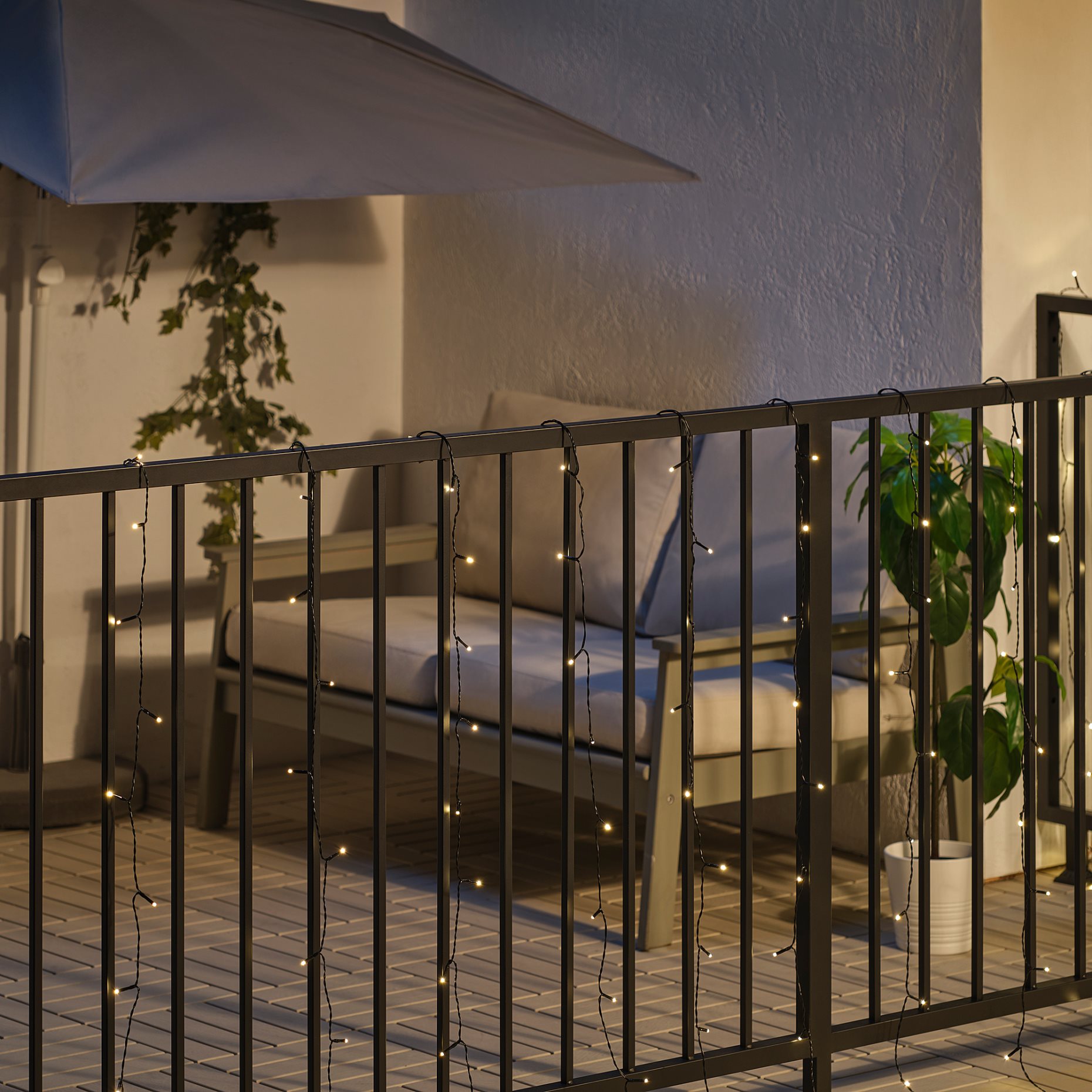 GETKÅL, lighting curtain with built in LED light source/outdoor, 8 m, 406.094.30