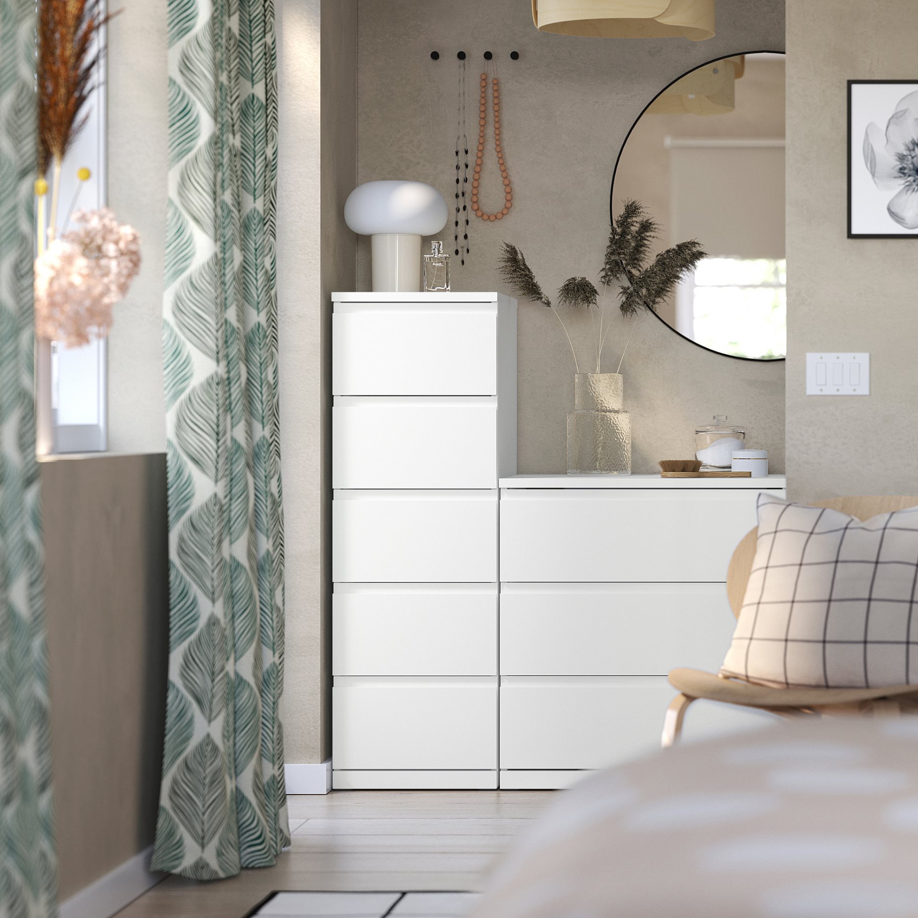 STORKLINTA, chest of 5 drawers, 40x50x120 cm, 406.275.42