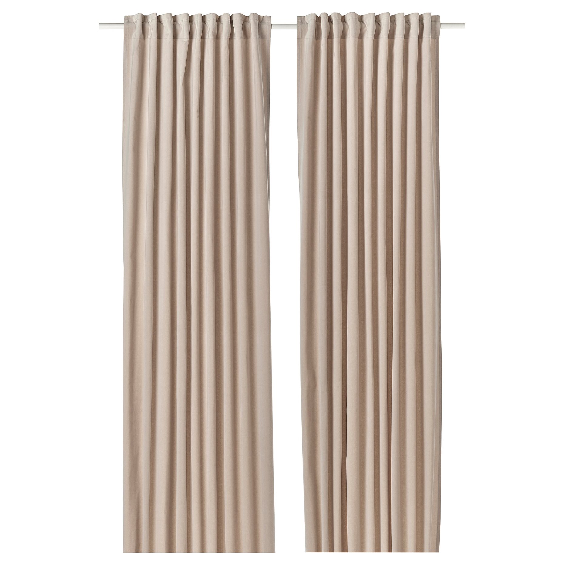 SANELA, curtains with heading tape/1 pair, 140x280 cm, 406.314.45