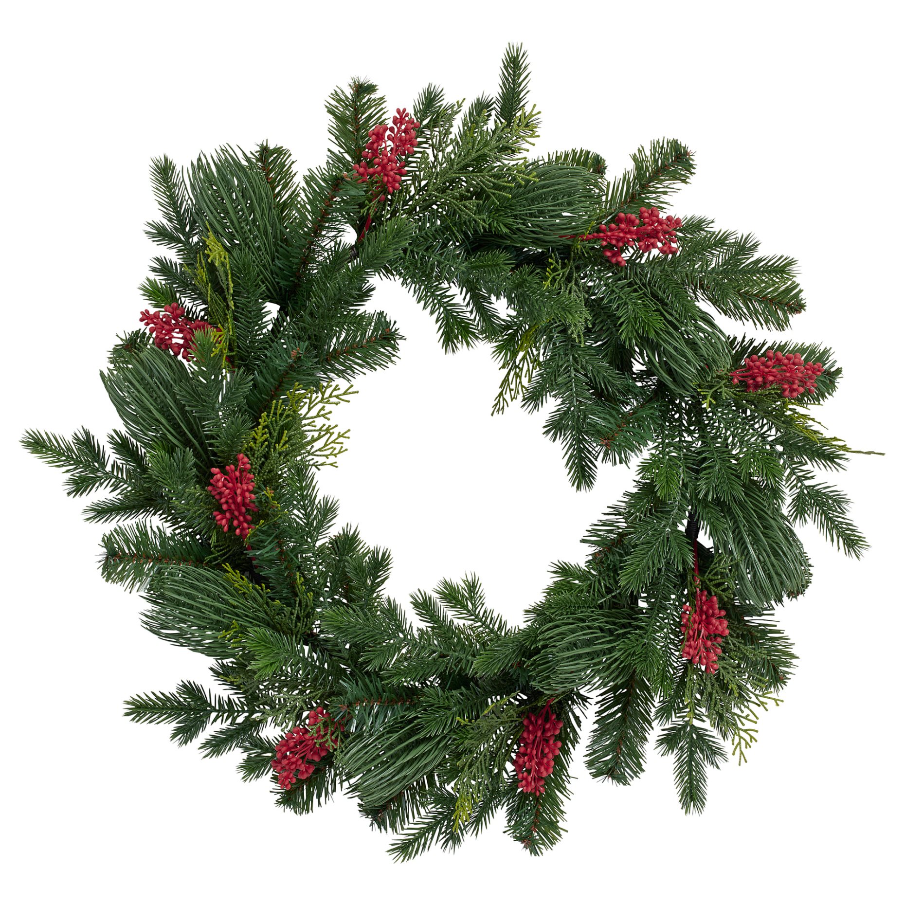 VINTERFINT, artificial wreath in/outdoor, 60 cm, 406.365.89
