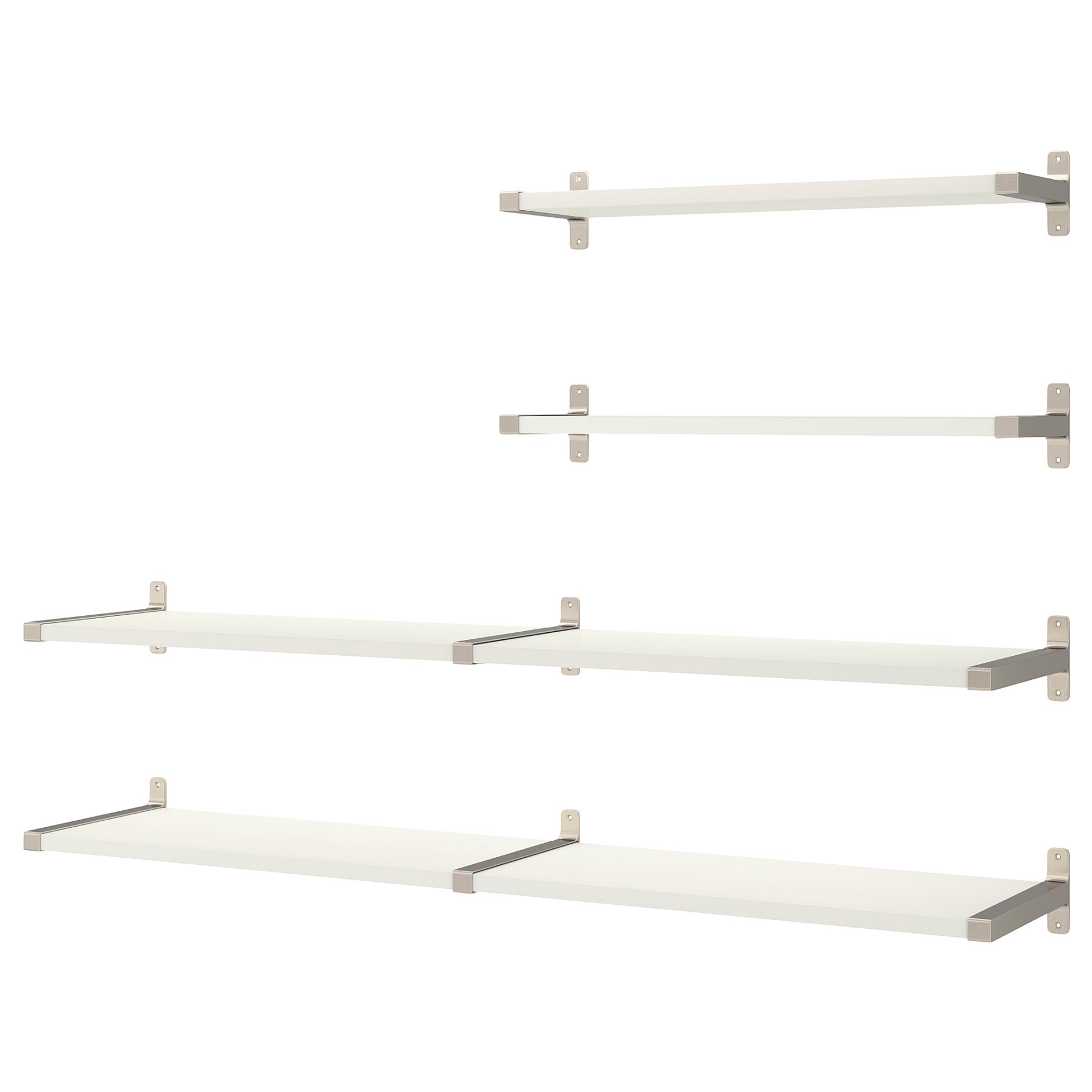 BERGSHULT/GRANHULT, wall shelf combination, 160x30 cm, 492.910.69